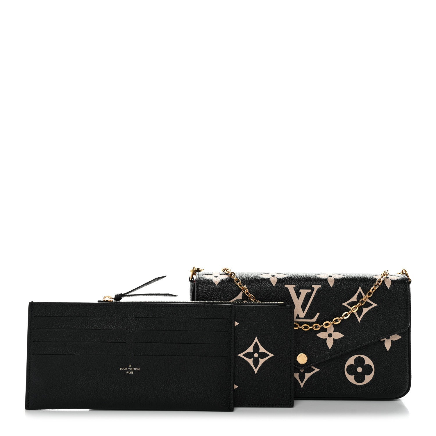 Empreinte Monogram Giant Felicie Pochette Black Beige