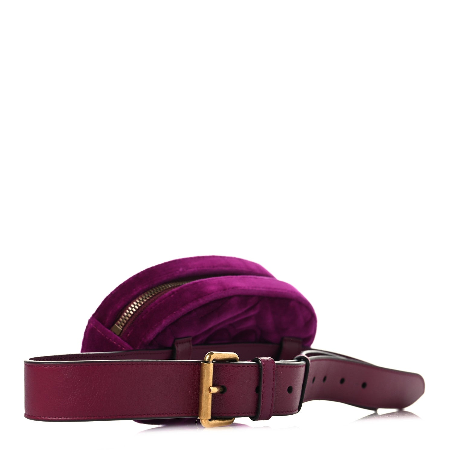Velvet Matelasse GG Marmont Belt Bag 85 34 Fuchsia Violet Cyclamen