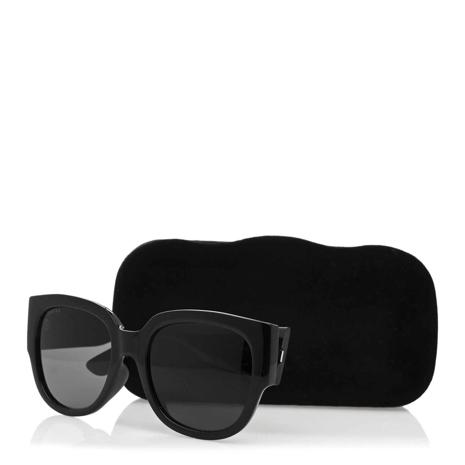 Acetate Square Frame Sunglasses GG0142SA Black