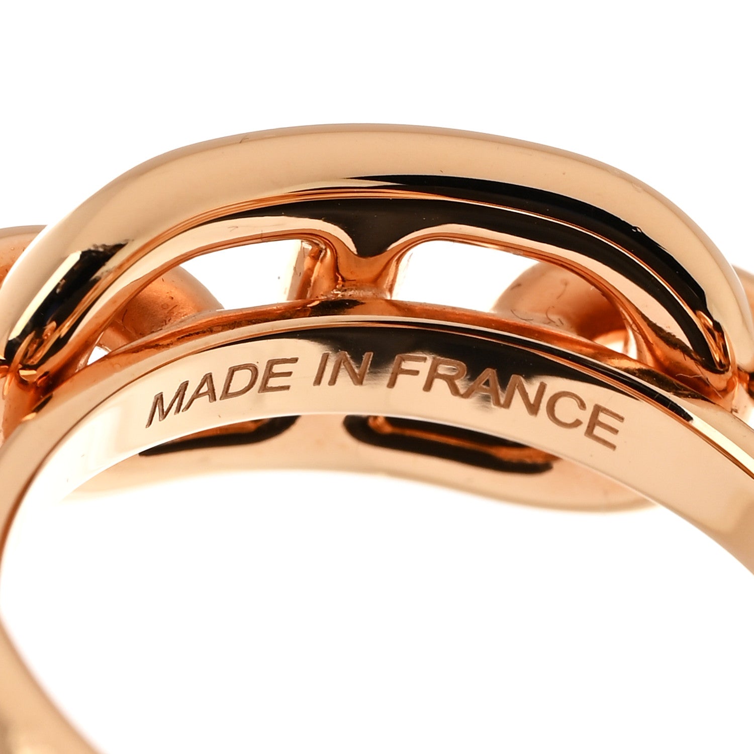Plated Brass Regate Scarf Ring Plaque Or Rose