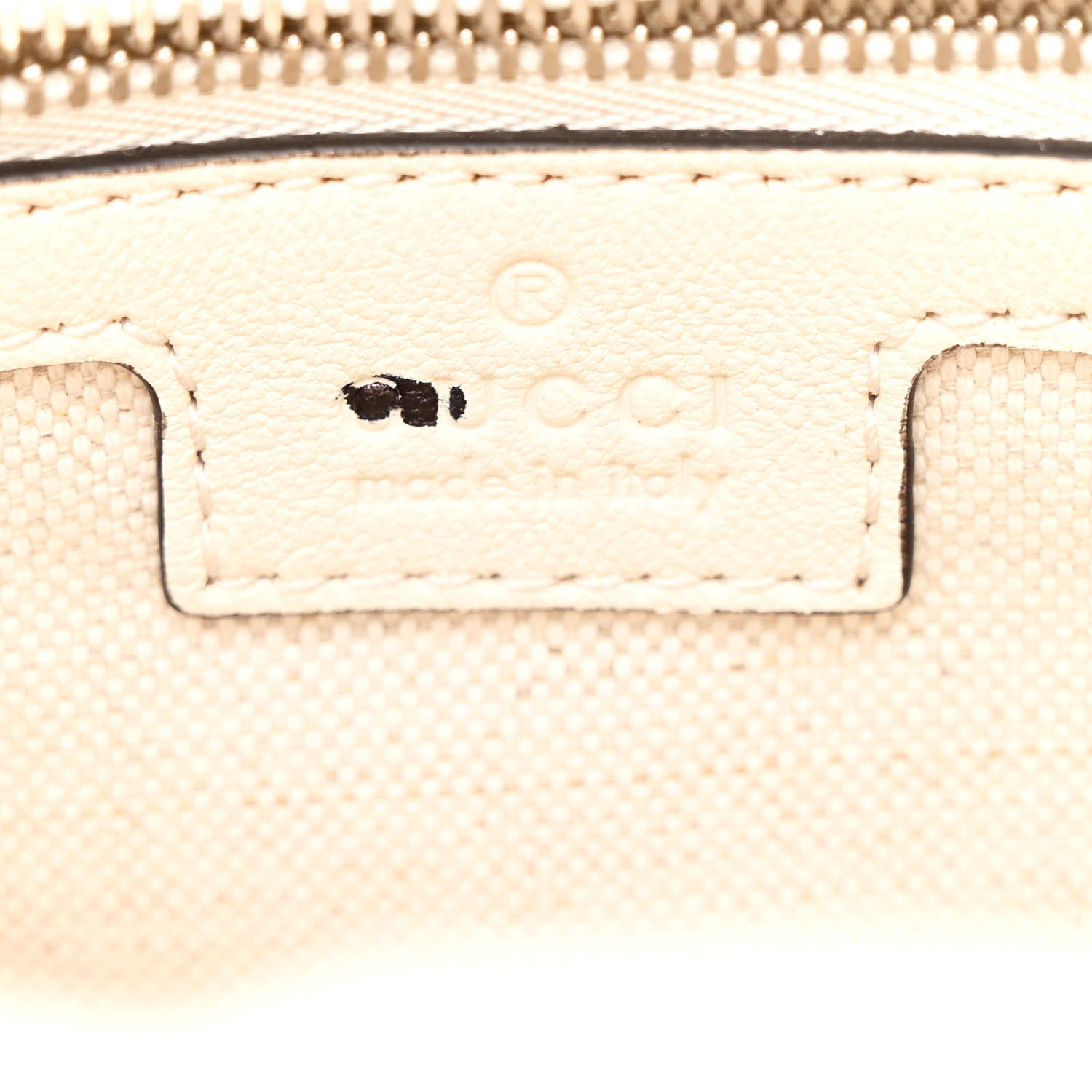 Sakai Be Green Calfskin Diagonal Stitched Small Blondie Tote Mystic White