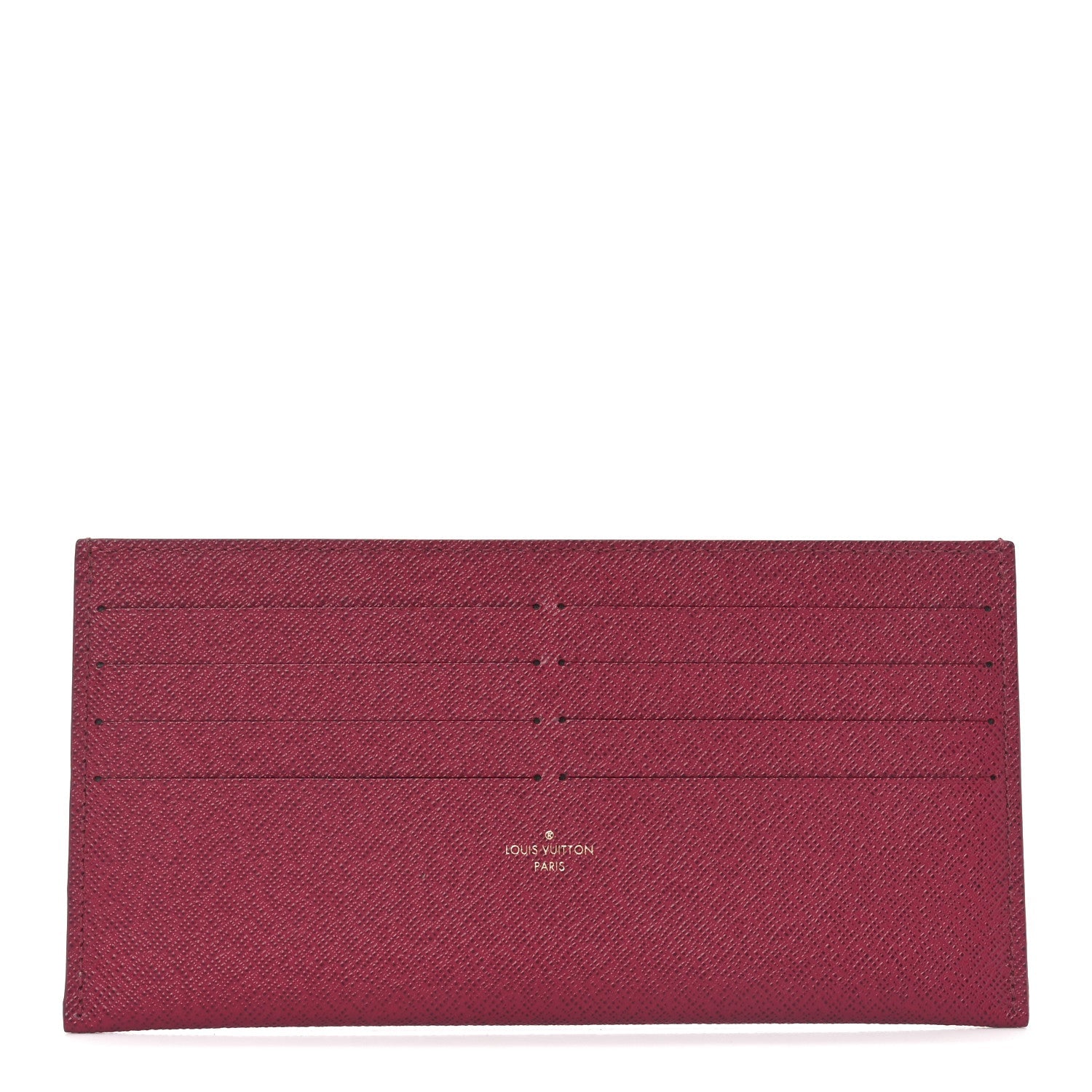 Calfskin Felicie Card Holder Insert Fuchsia