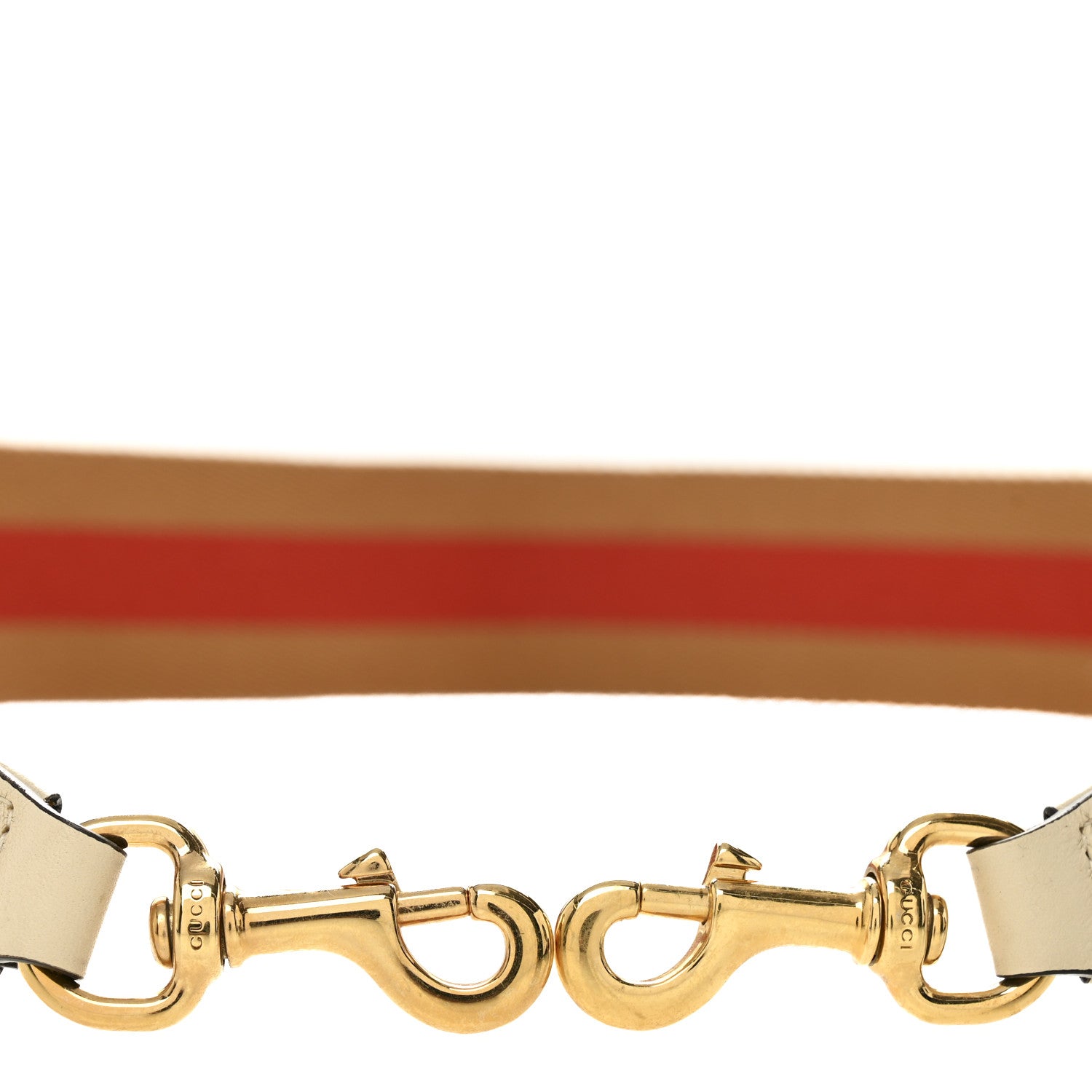 Canvas Web Shoulder Strap Brown Red White