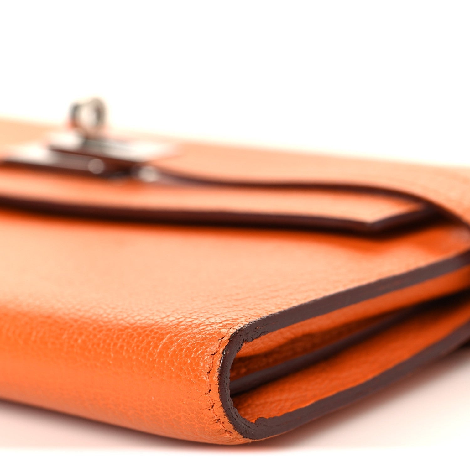 Chevre Mysore Kelly Longue Wallet Orange
