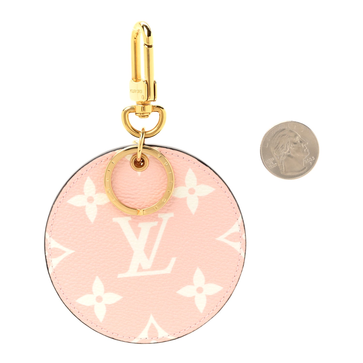 Monogram Giant Bag Charm Key Holder Rouge