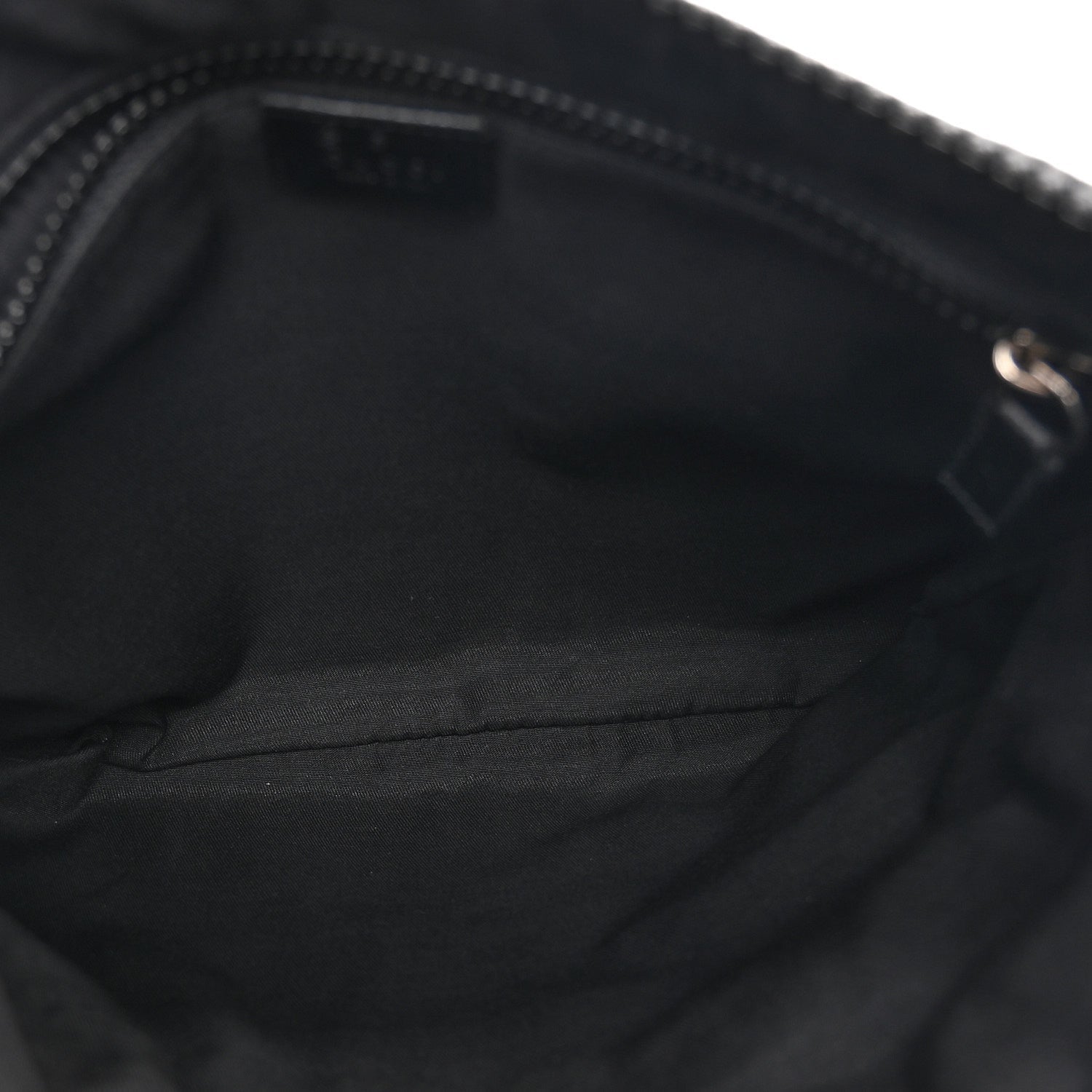 Nylon Monogram Small Flat Messenger Bag Black