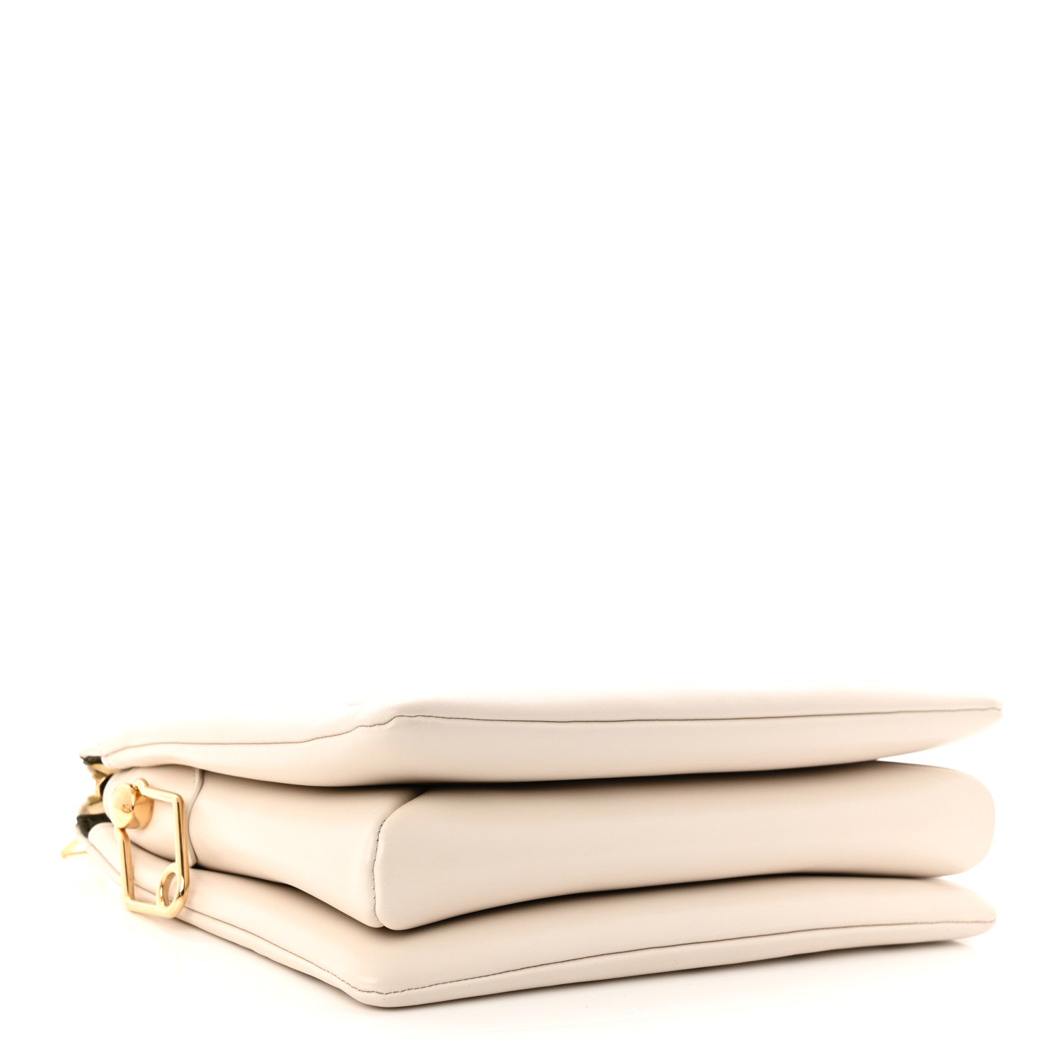 Lambskin Embossed Monogram Coussin PM Beige Cream