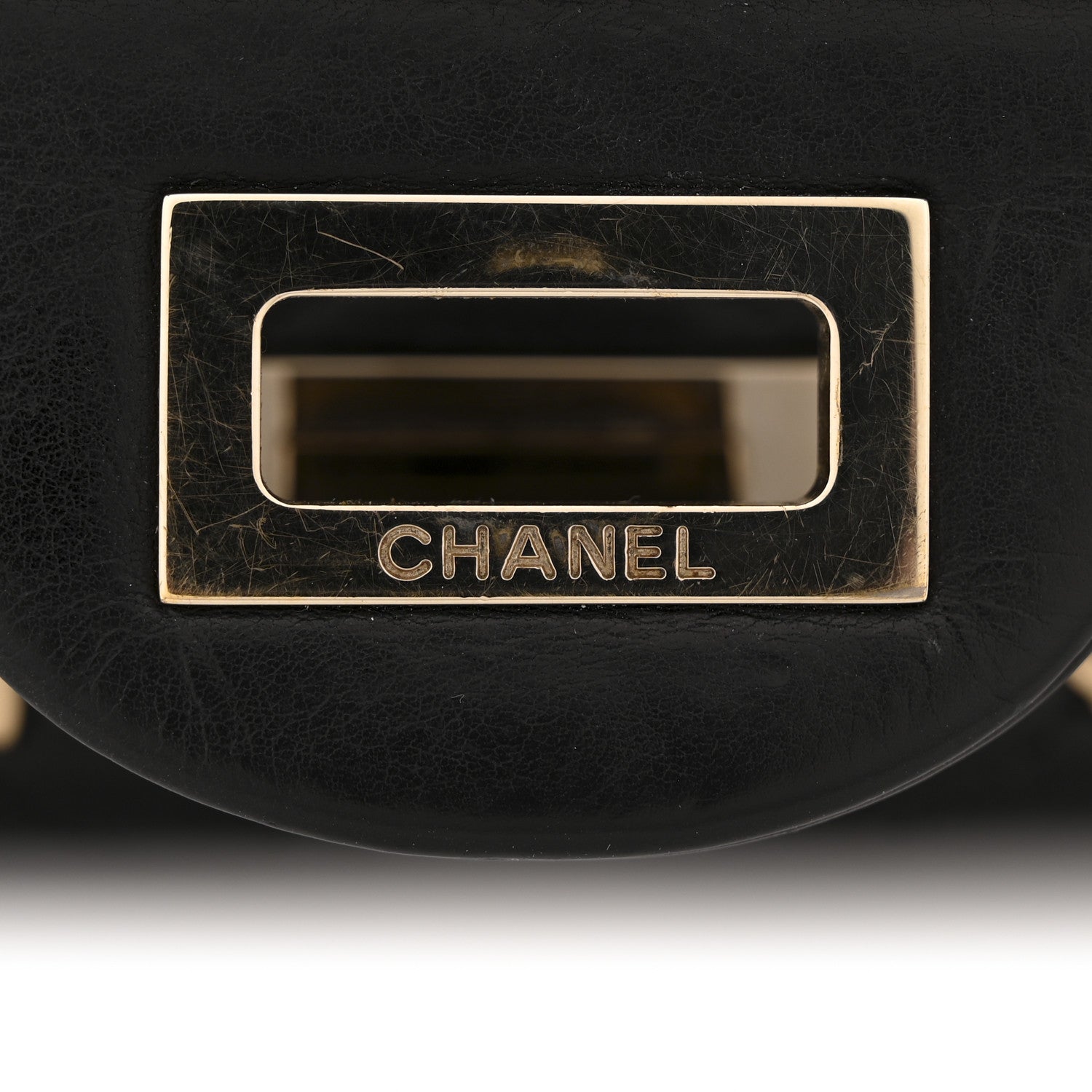 Calfskin CC Punk 2.55 Reissue 224 Flap Black