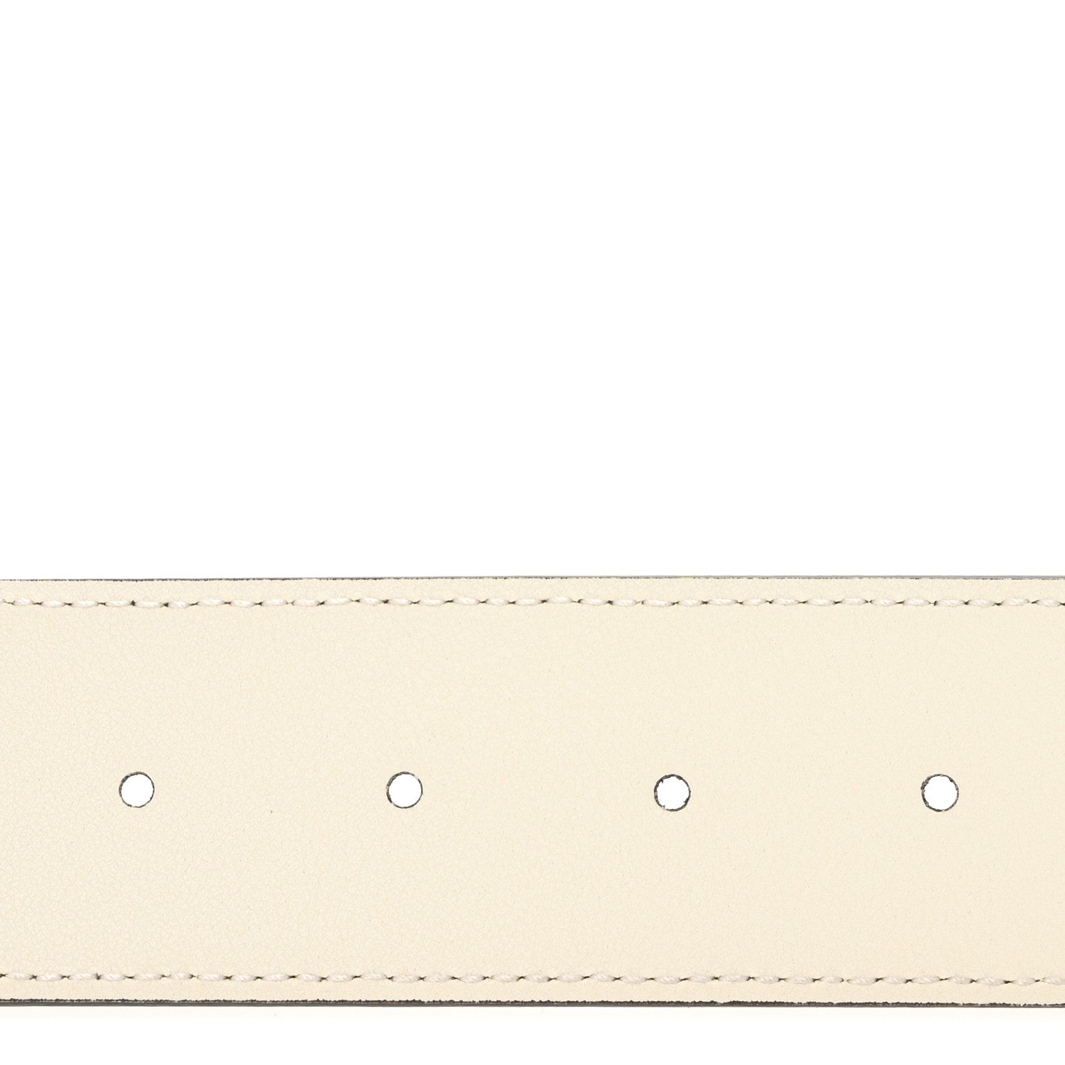 GG Supreme Monogram Plutone Calfskin Enamel Double G 40mm Belt 120 48 Beige Ebony Mystic White