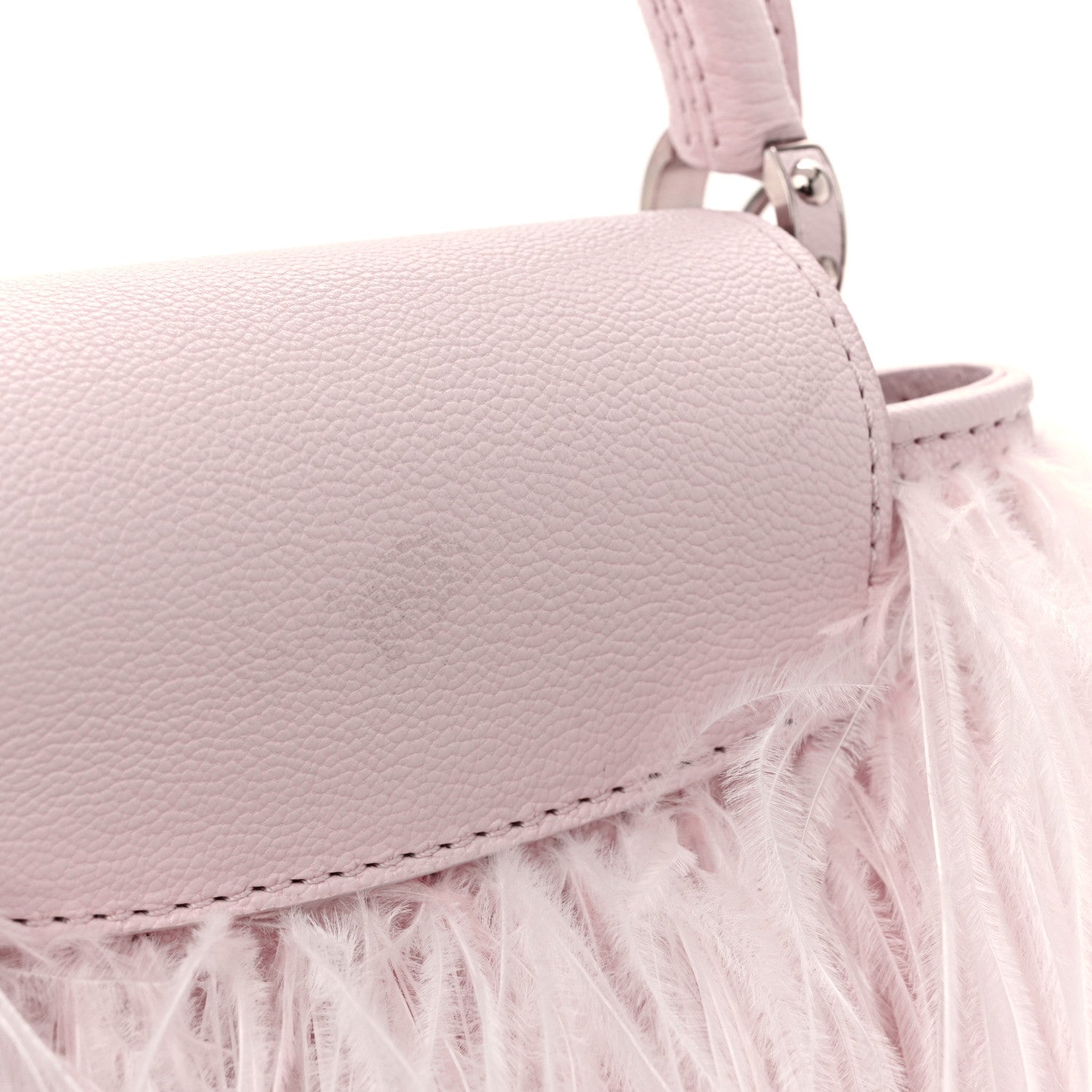 Ostrich Feather Capucines Mini Pink