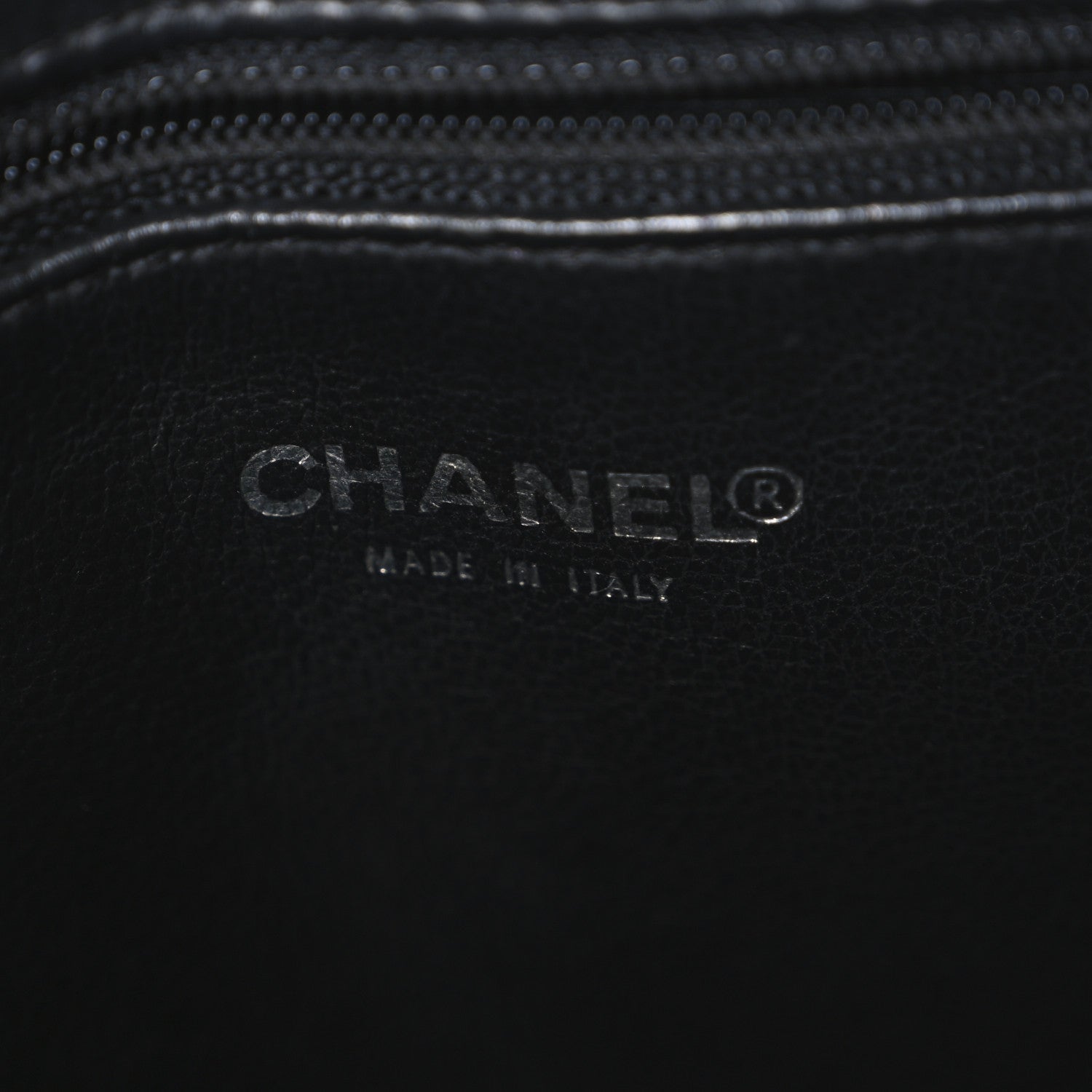 Caviar Quilted Medallion Tote  Black