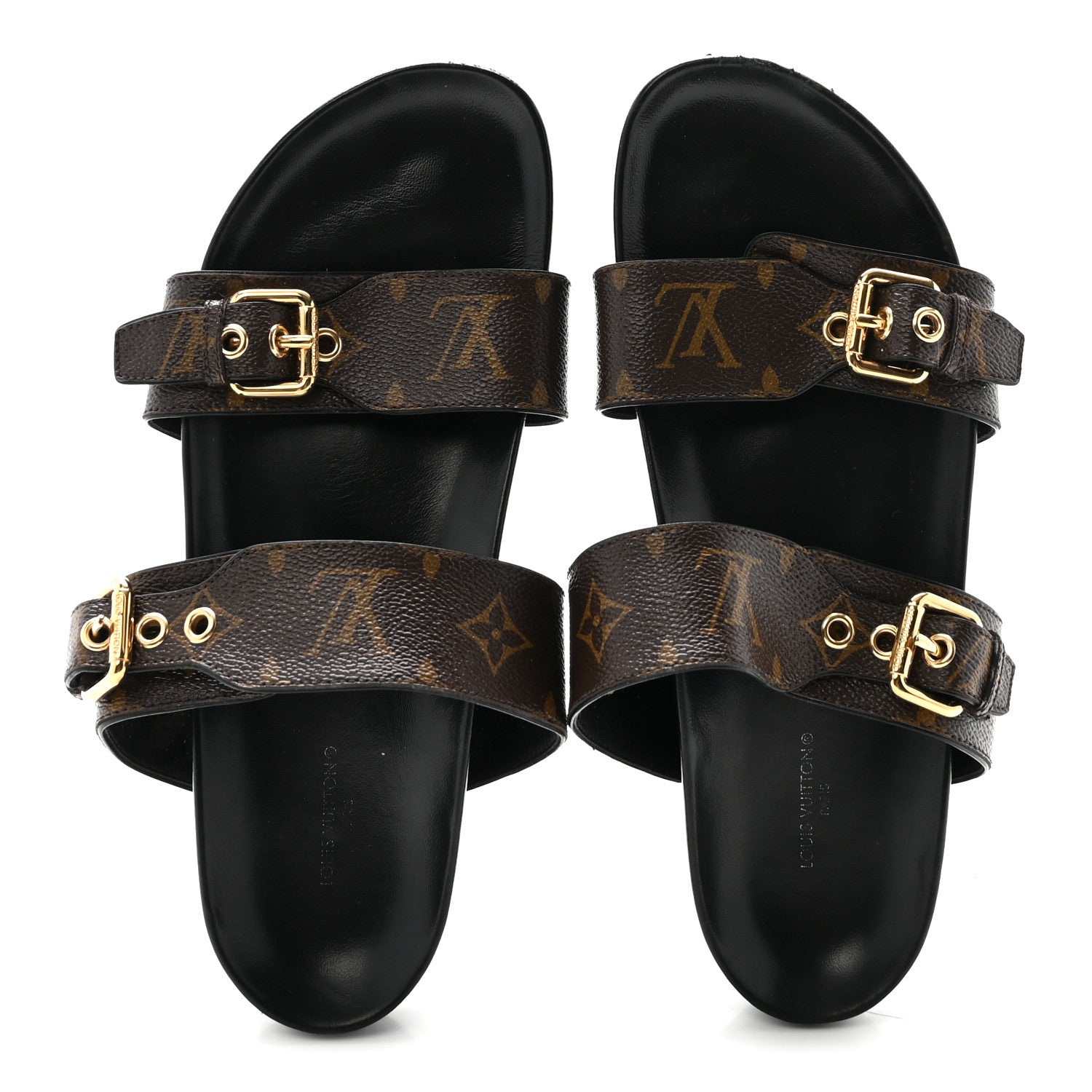 Monogram Bom Dia Mule Sandals 40 Black