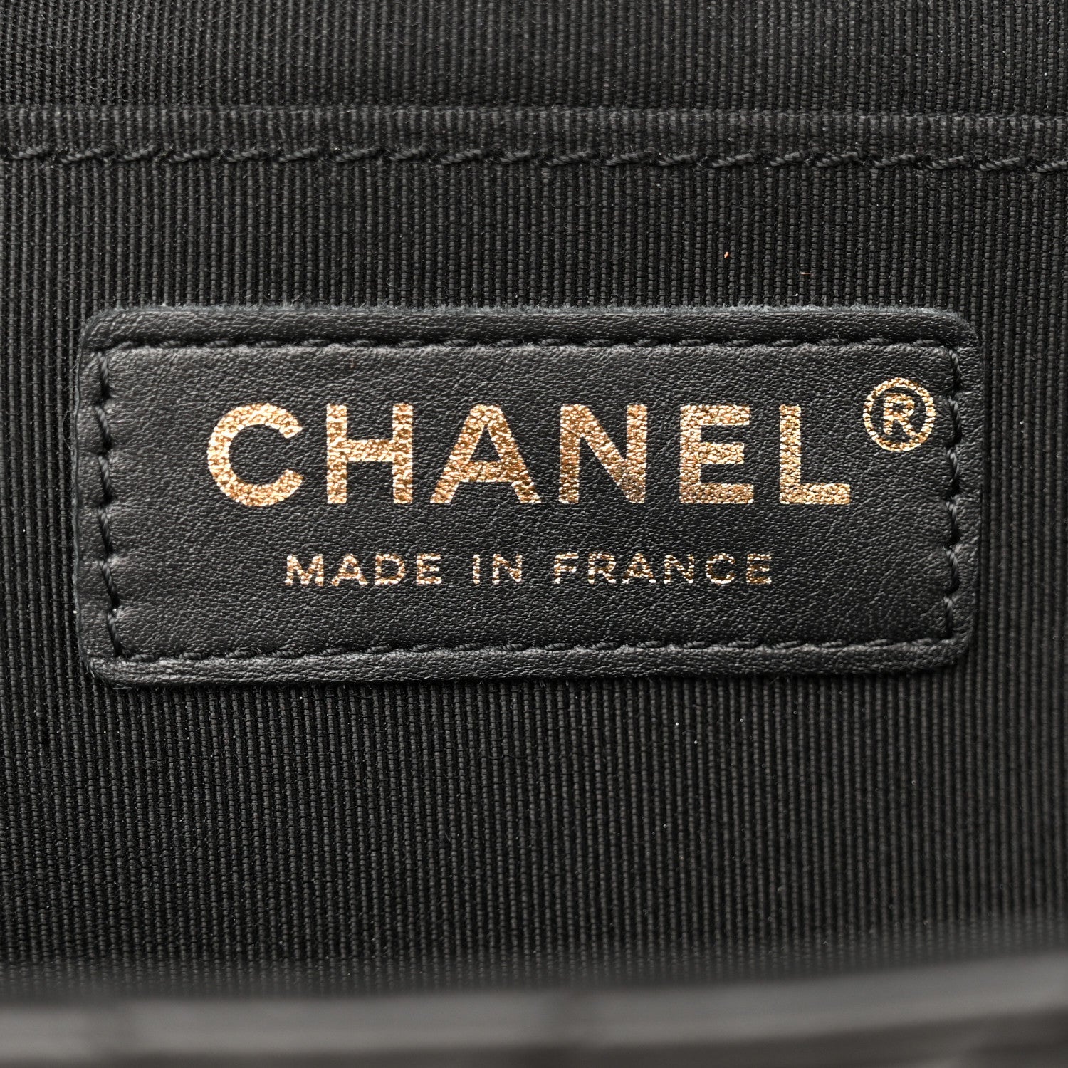 Calfskin Chevron Quilted Small Statement Flap Black