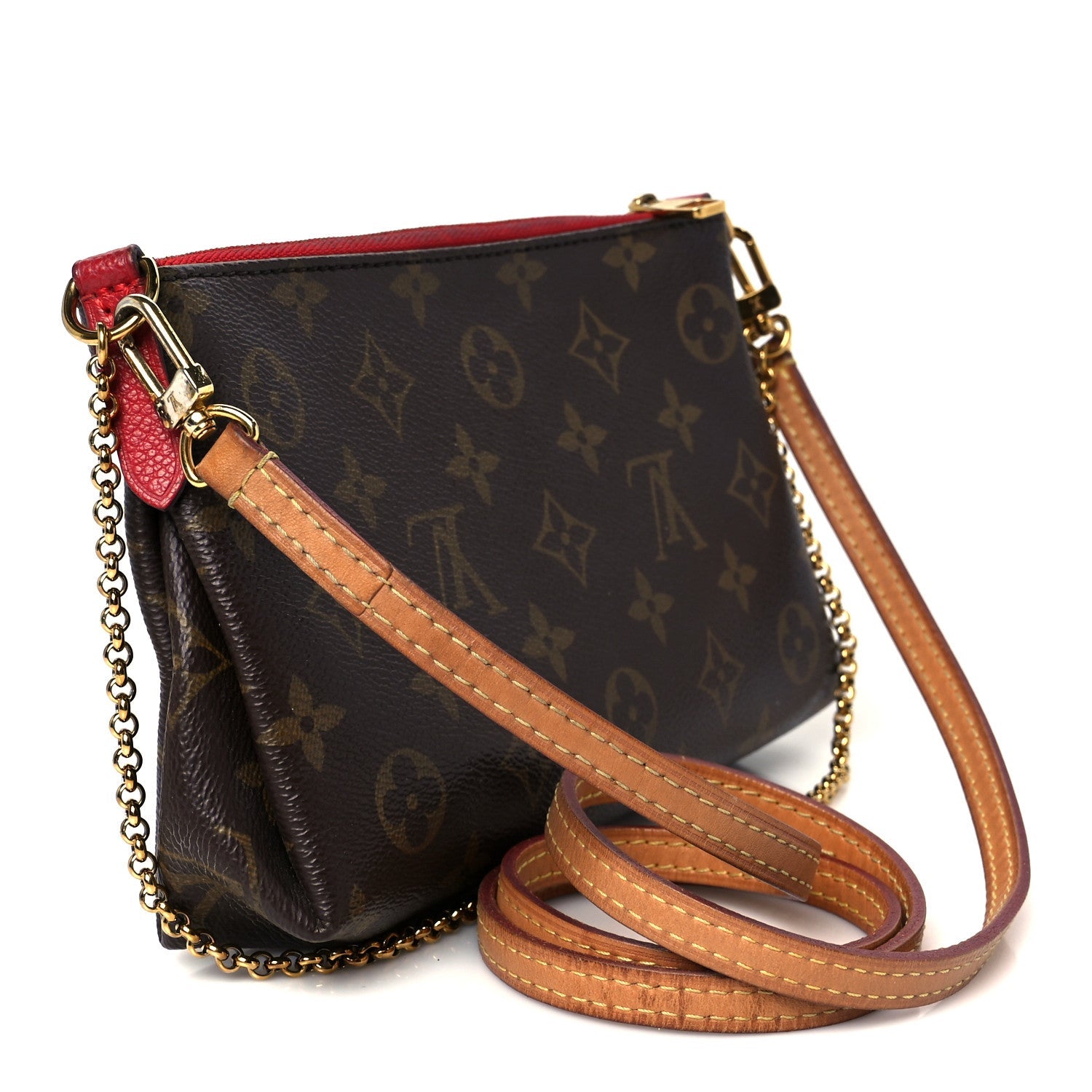 Monogram Pallas Clutch Cherry