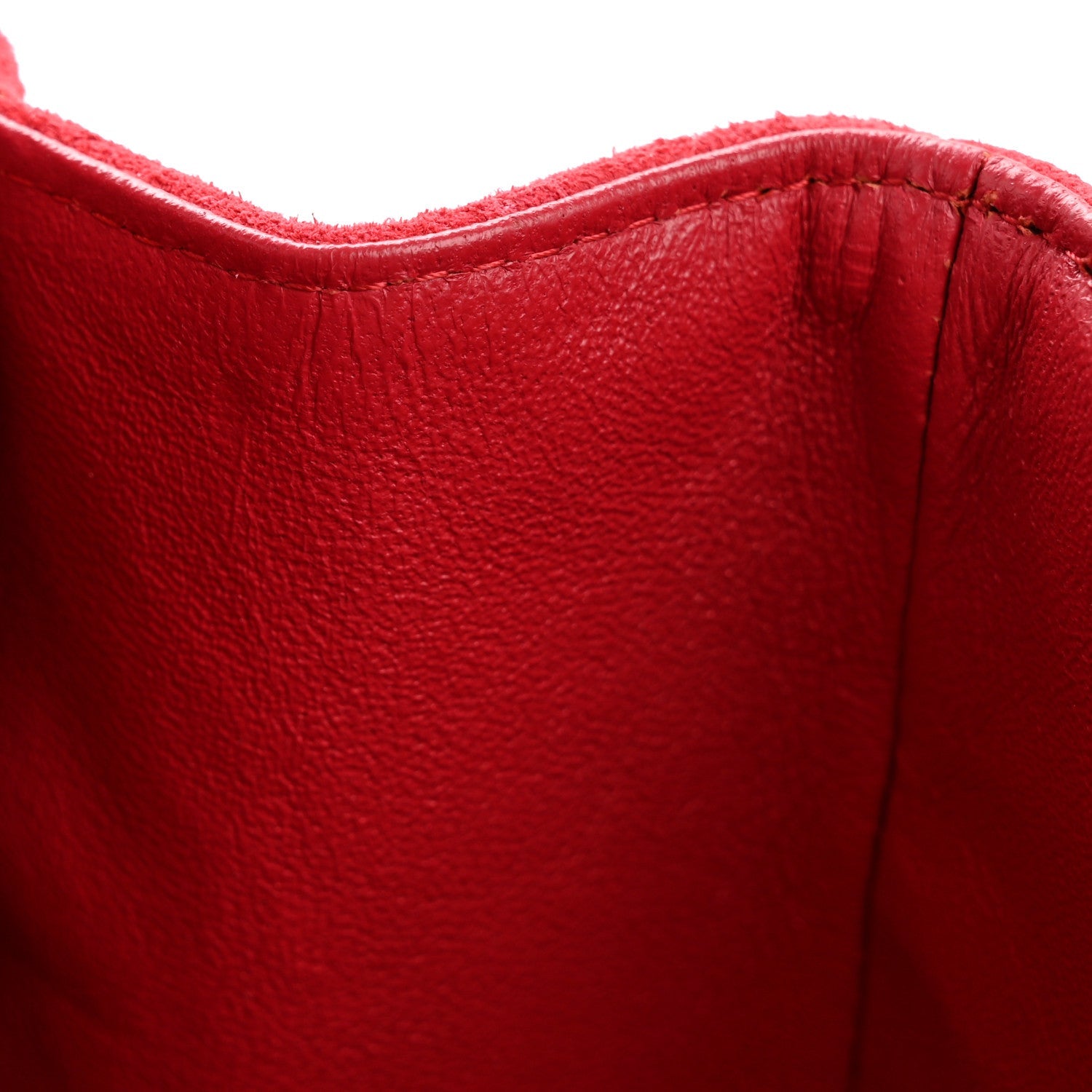 Suede Lambskin Scallop Quilted Mini Pagoda Flap Pink