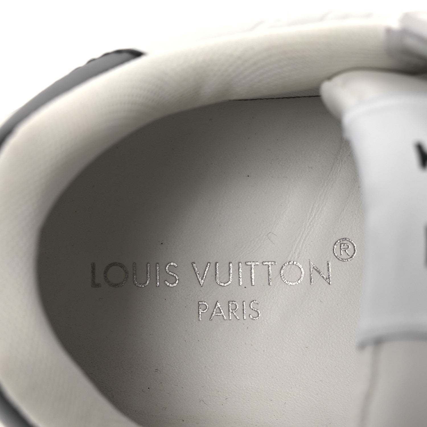 Calfskin Monogram LV Stadium Sneaker 38 White Black