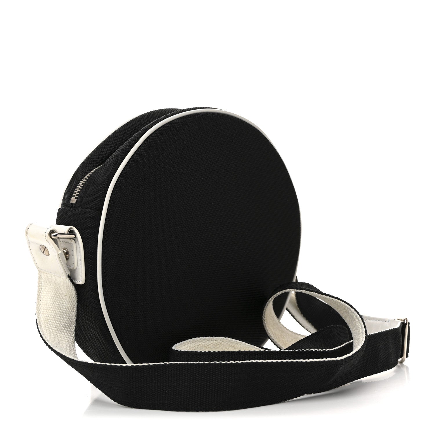 Canvas Rubber Airlines Crossbody Black White Red