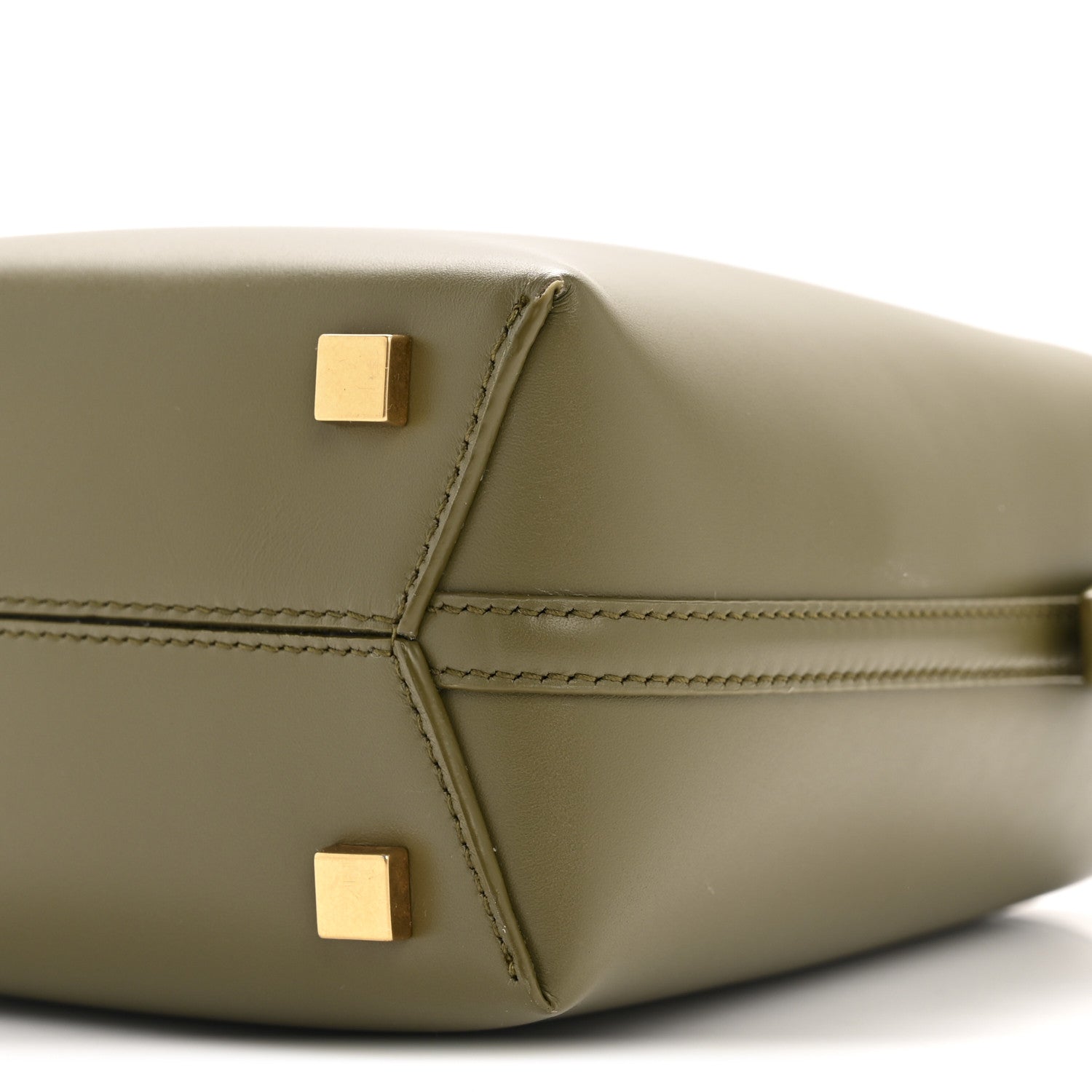 Shiny Calfskin Le 37 Mini Bucket Bag Strong Moss