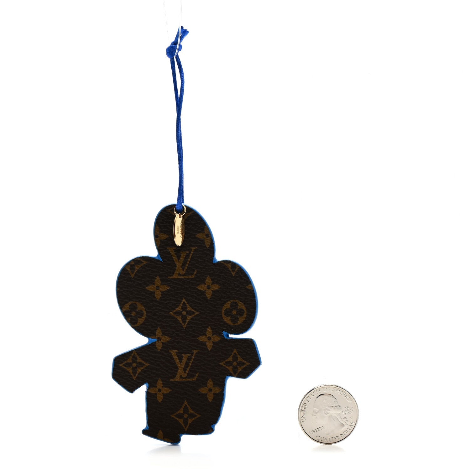 Monogram Vivienne Xmas Ornament Charm Blue
