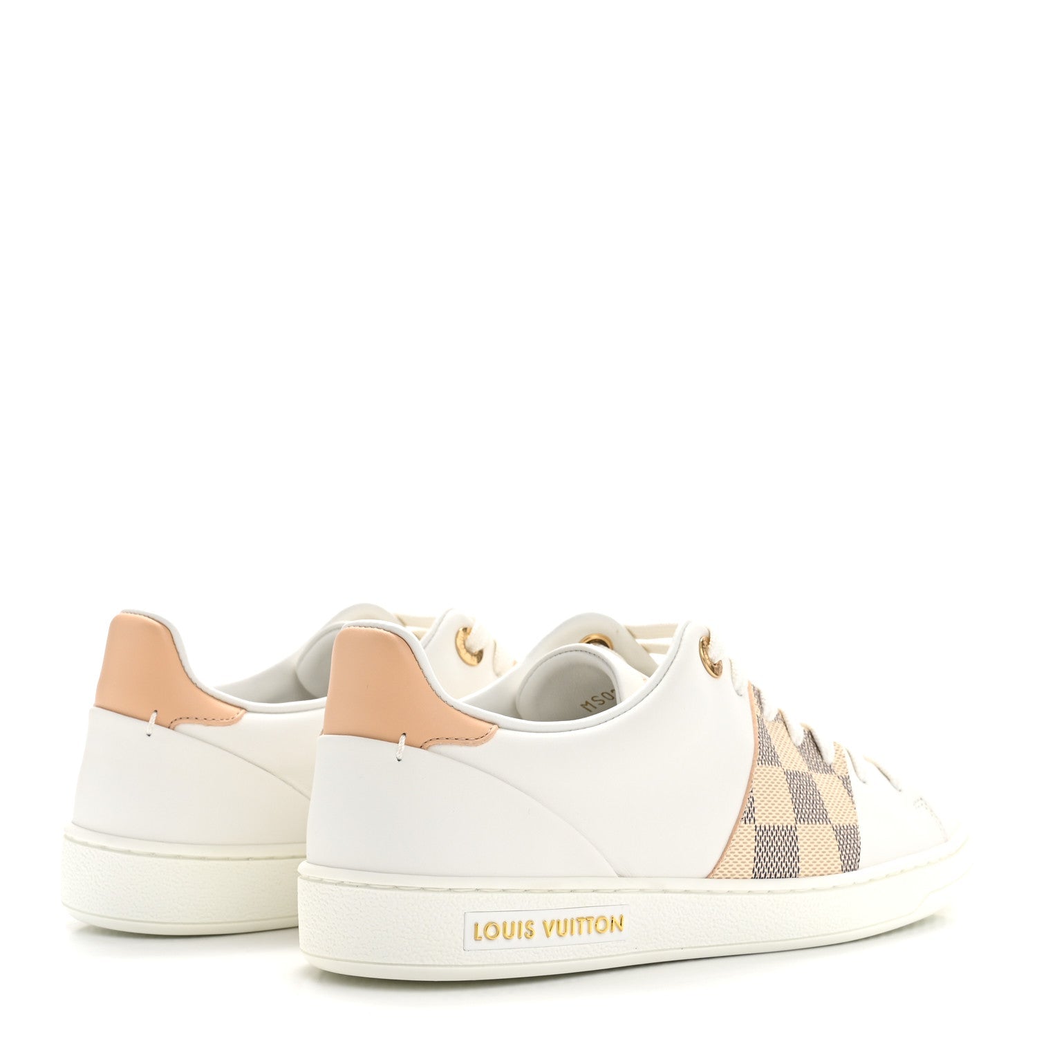 Damier Azur Front Row Sneaker 36 White