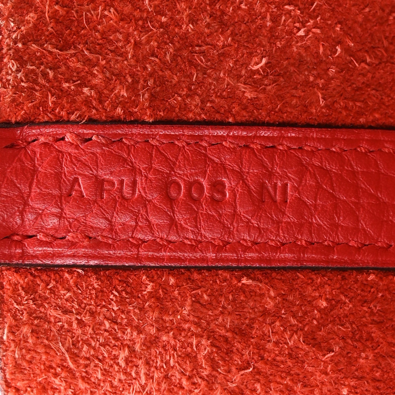 Taurillon Clemence Picotin Lock 22 MM Rouge Tomate