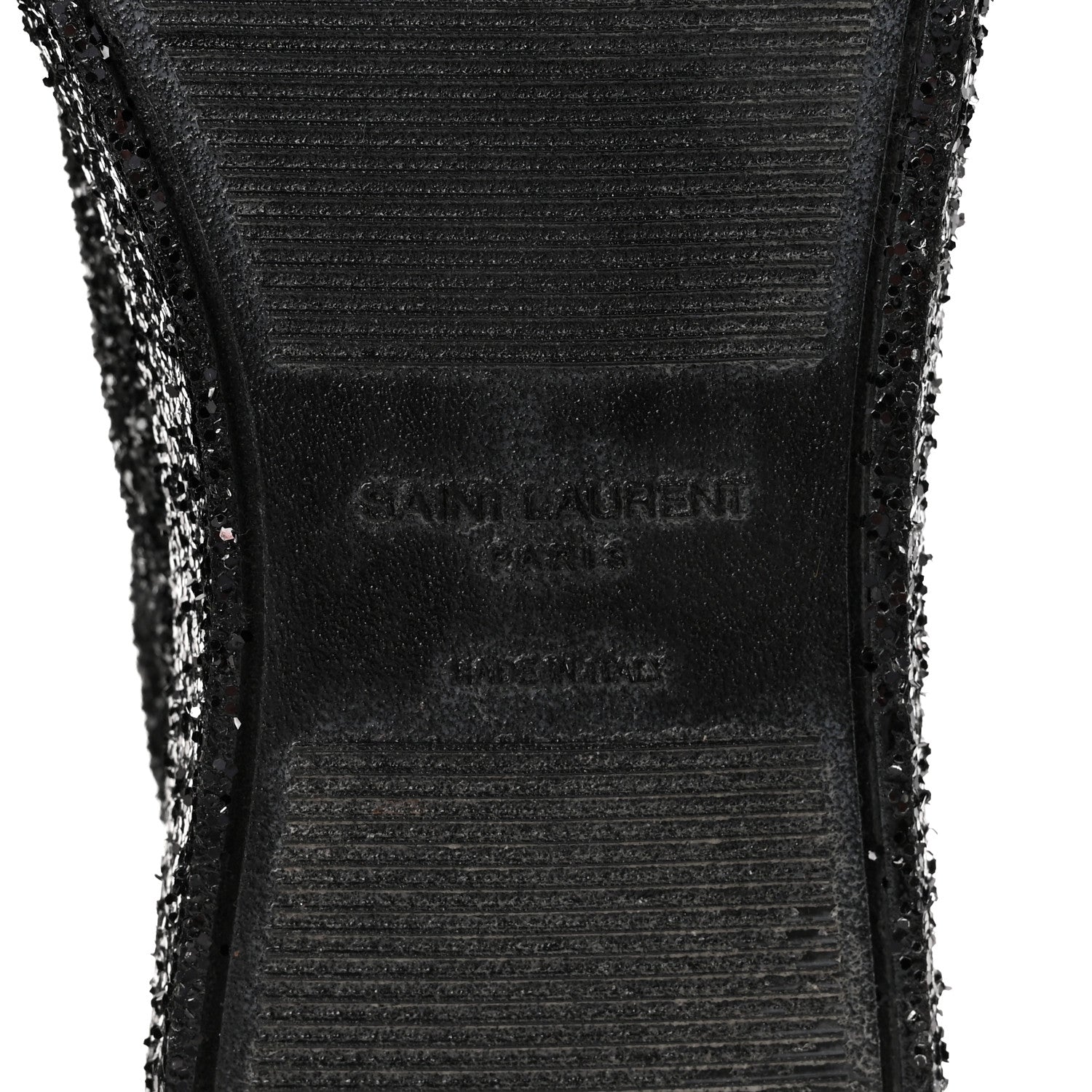 Calfskin Crystal Glitter Andy Sneakers 38.5 Black