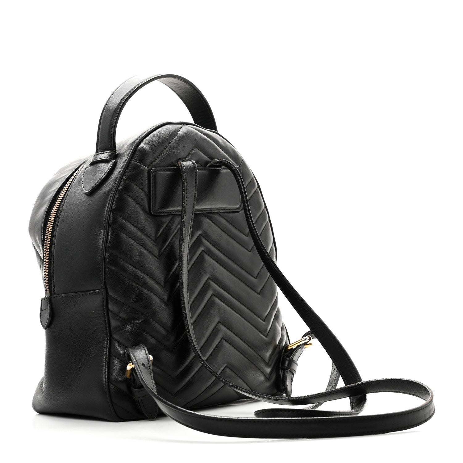Calfskin Matelasse GG Marmont Dome Backpack Black