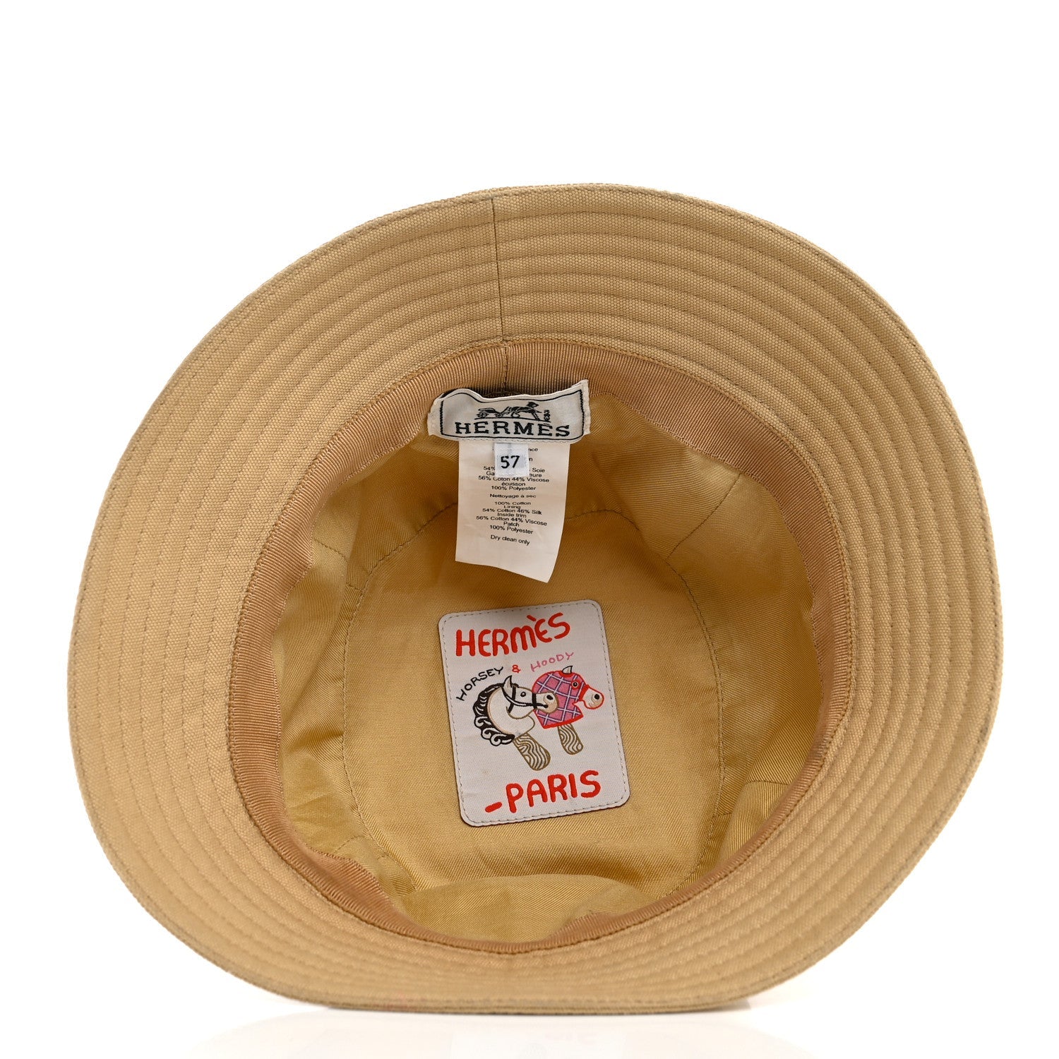 Cotton Canvas Calvi Seashell Bucket Hat 57 Naturel