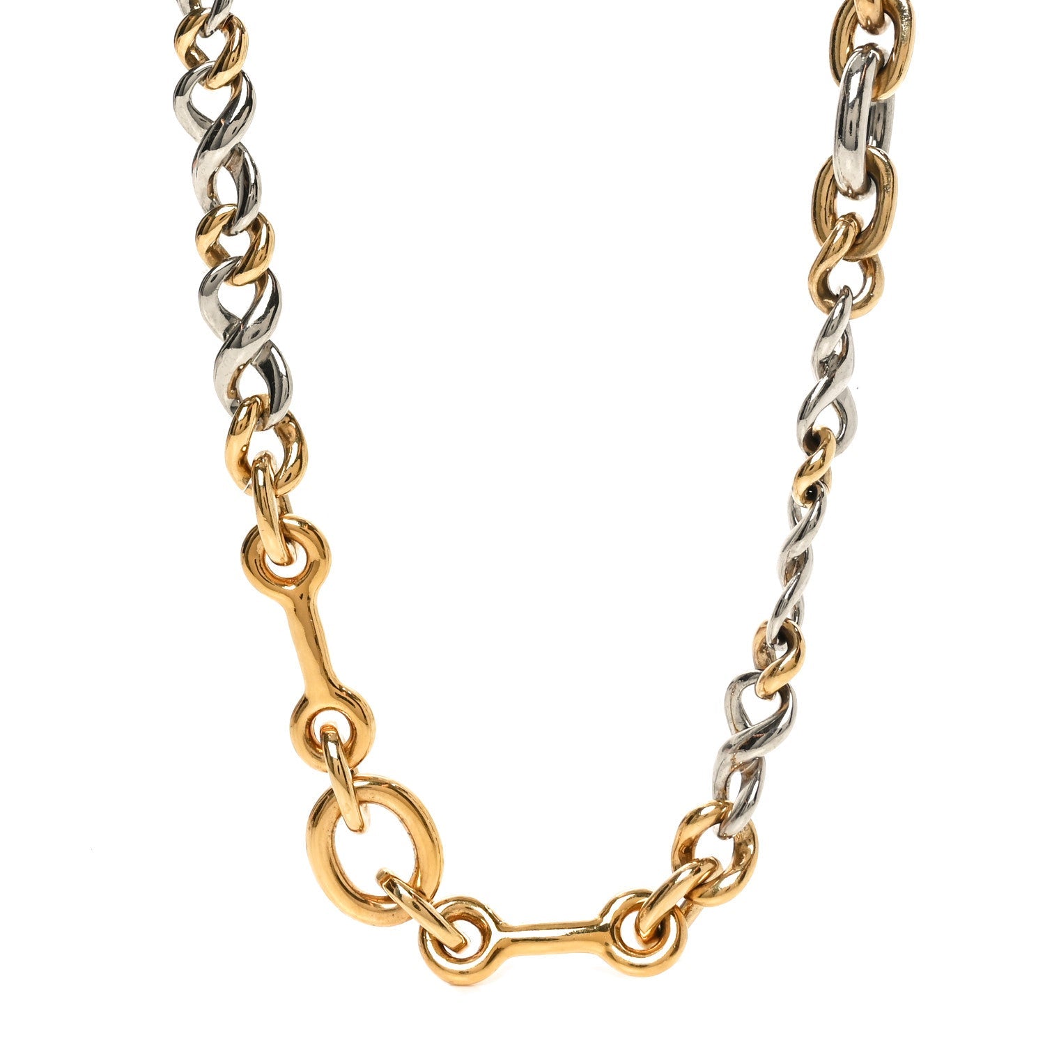 Metal Essential V Chain Necklace Gold Silver