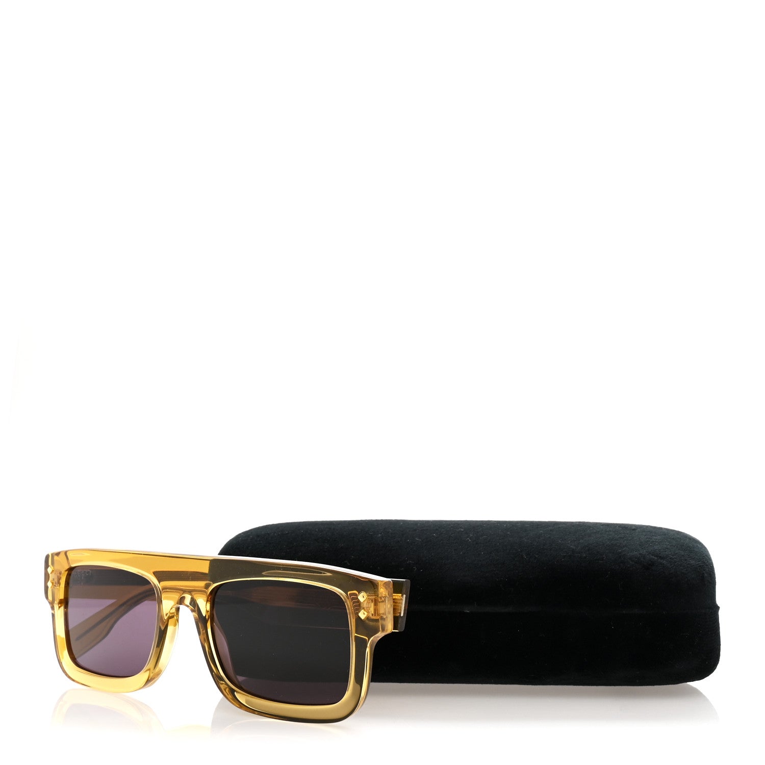 Acetate Square Frame Sunglasses GG1085S Yelllow