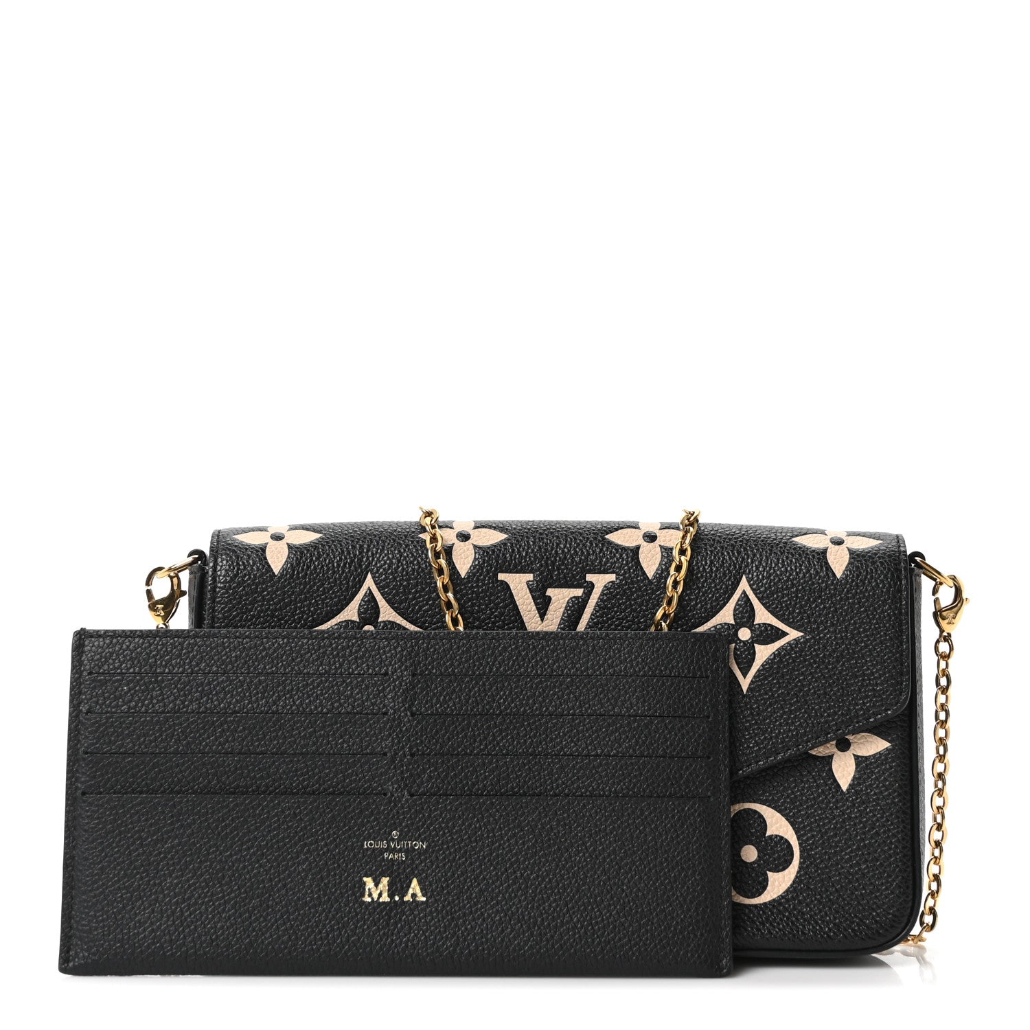 Empreinte Monogram Giant Felicie Pochette Black Beige