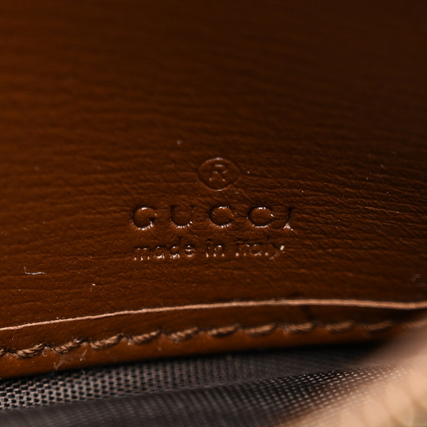 GG Supreme Monogram Azalea Calfskin Web Jackie 1961 Chain Wallet Beige Ebony Brown Sugar