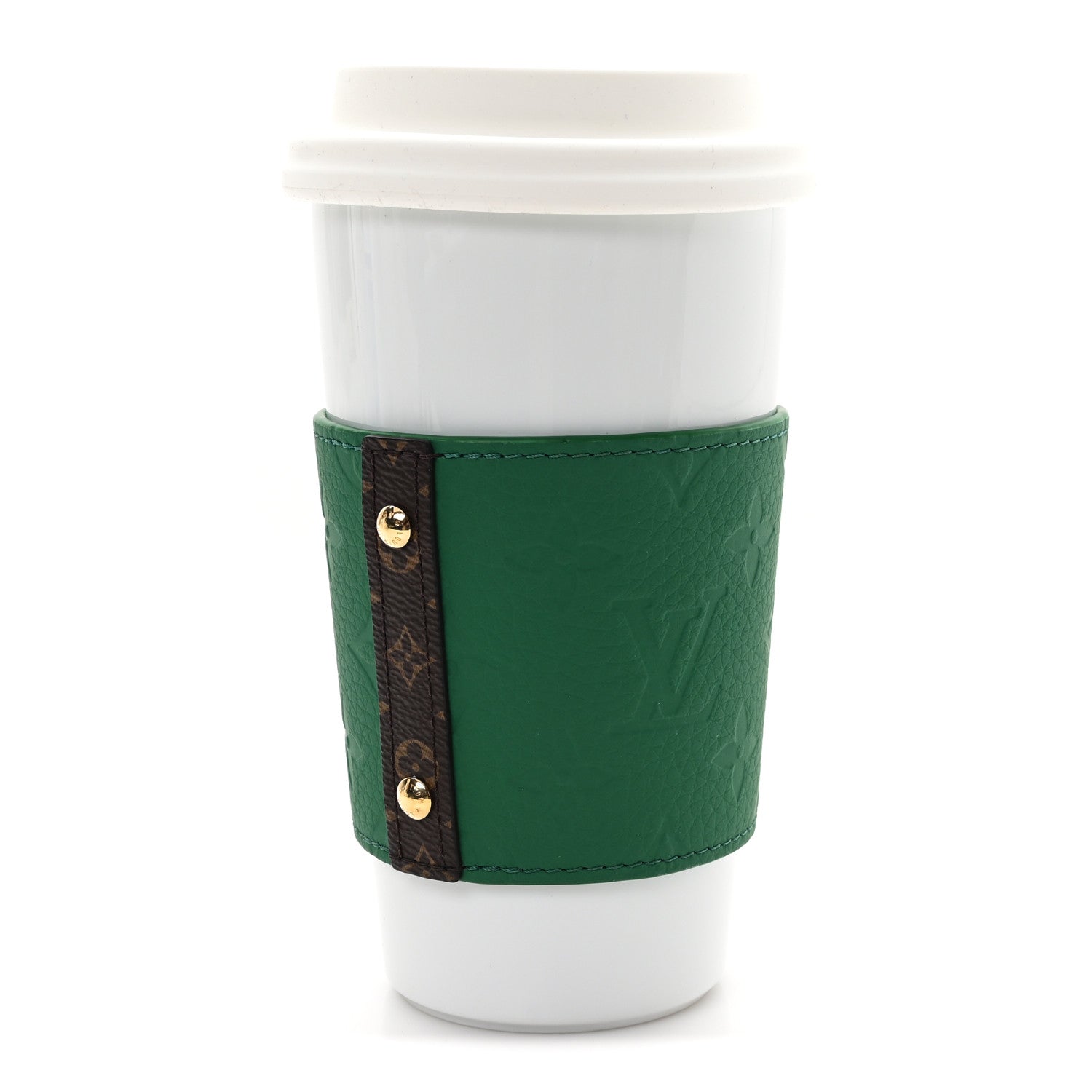 Porcelain Taurillon Louis Cup Green