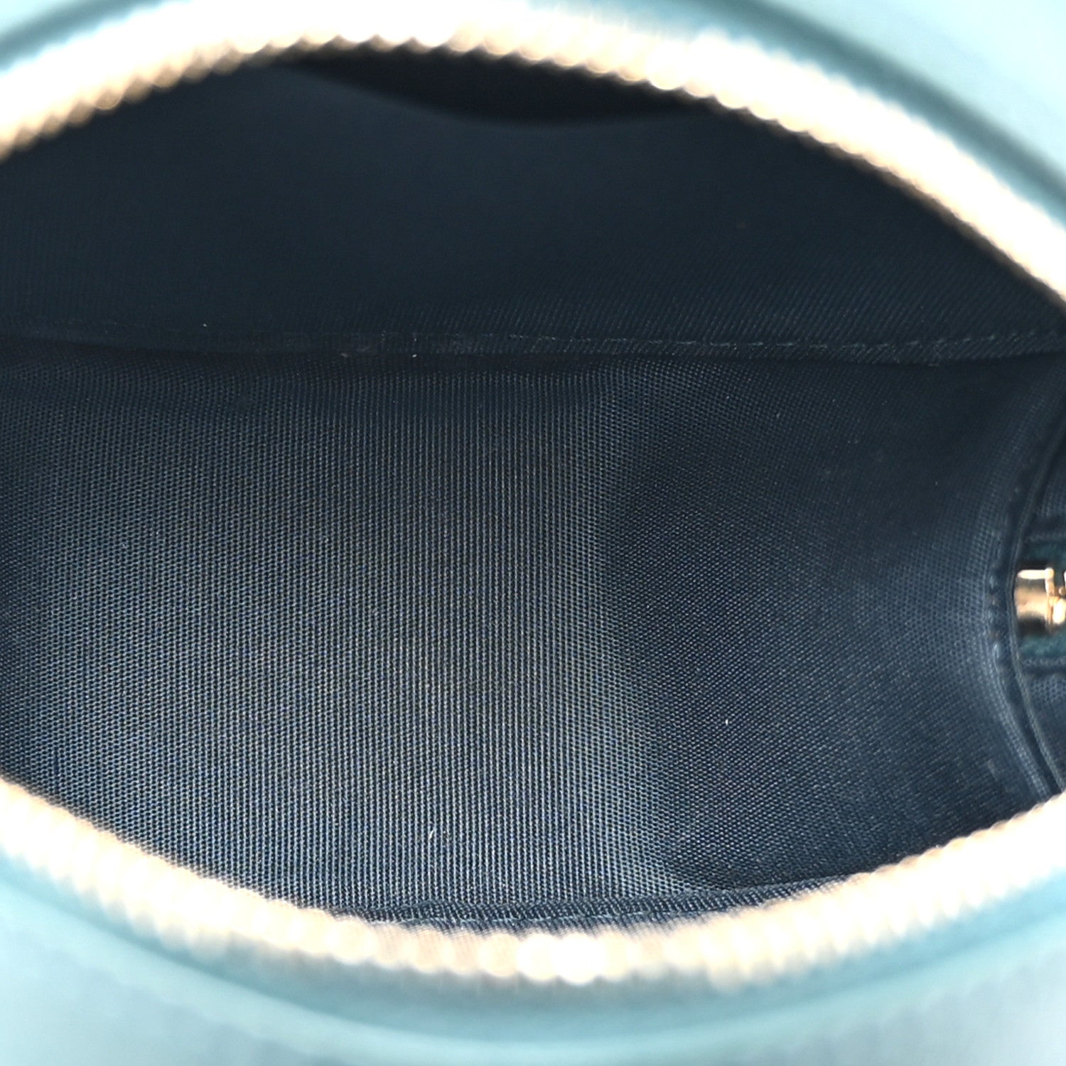 Lambskin Quilted Chanel 19 Round Clutch With Chain Green