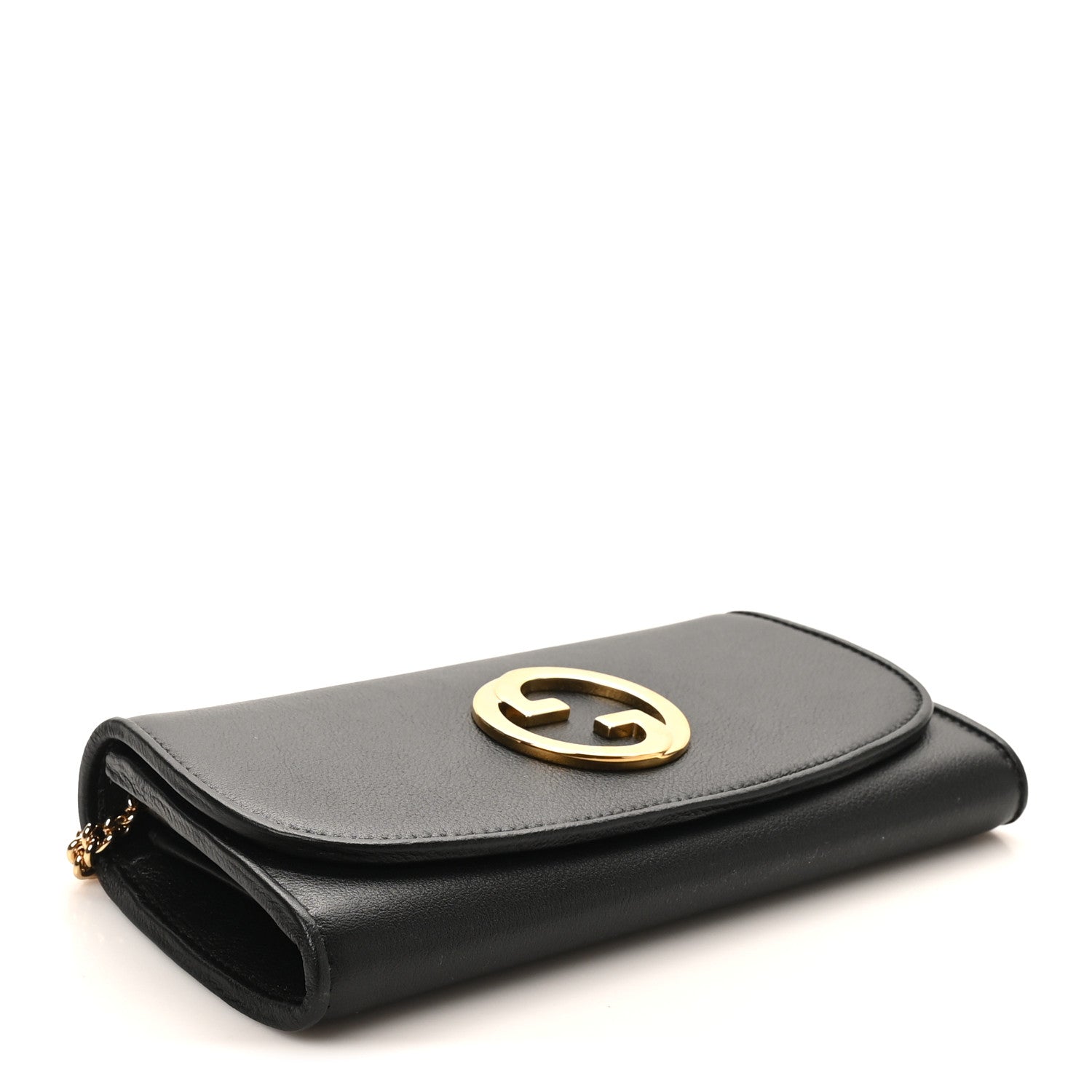 Roxy Calfskin Blondie Continental Chain Wallet Black
