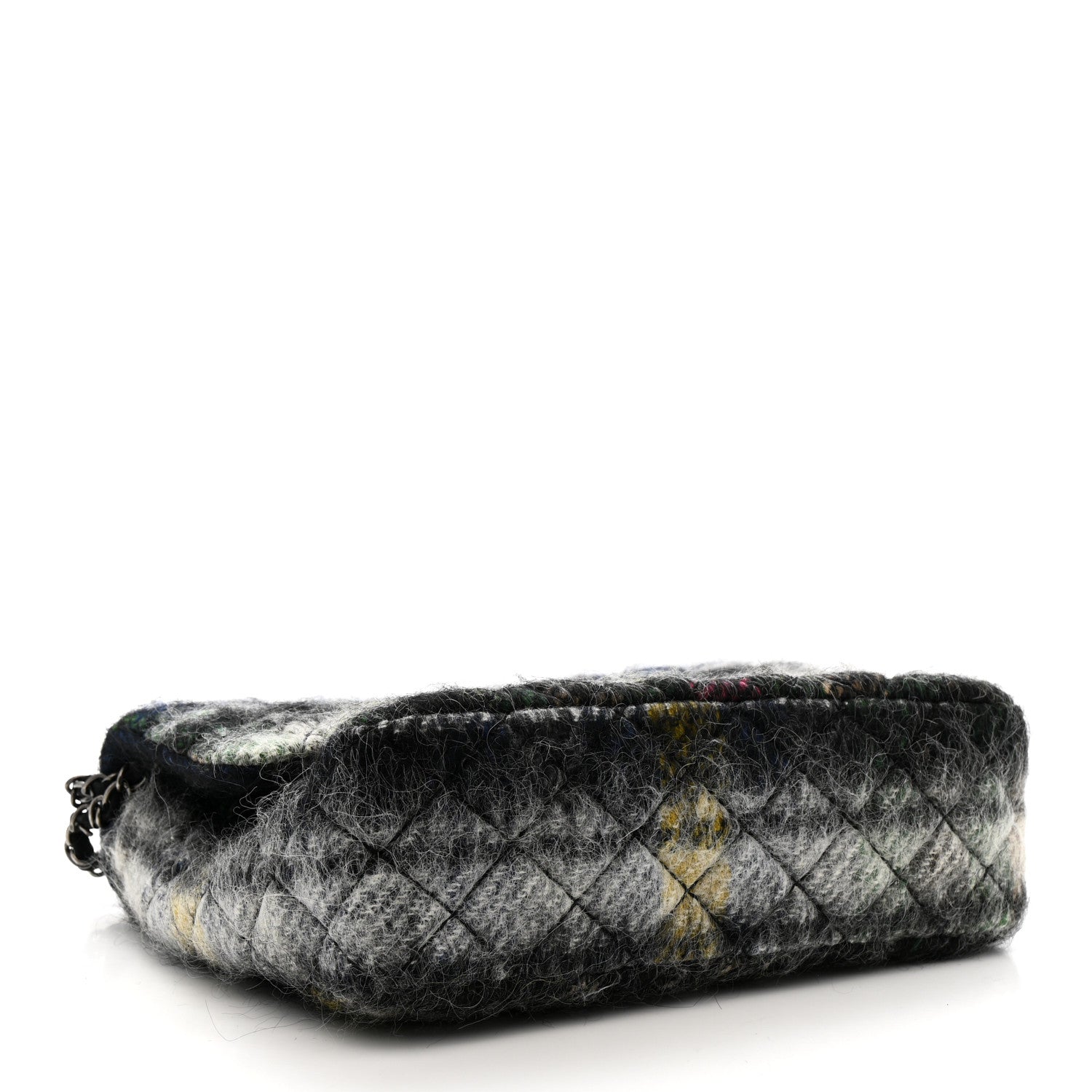 Mohair Quilted Tartan Day Flap Dark Multicolor
