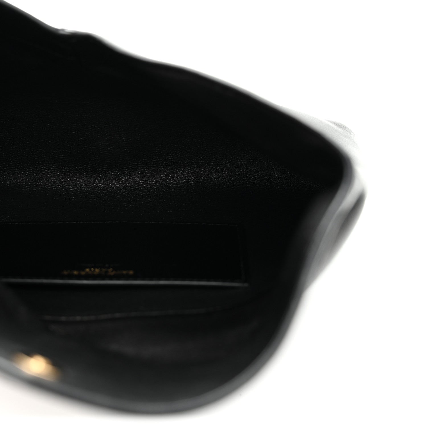 Lambskin Small Cassandre Envelope Pouch Black
