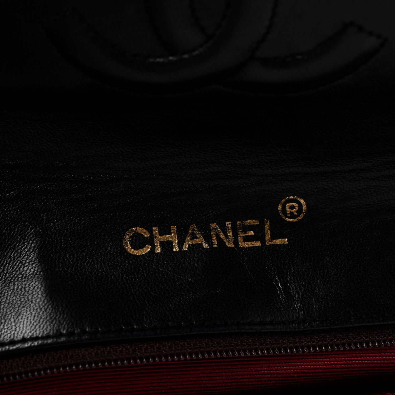 Lambskin Quilted Envelope Flap Black