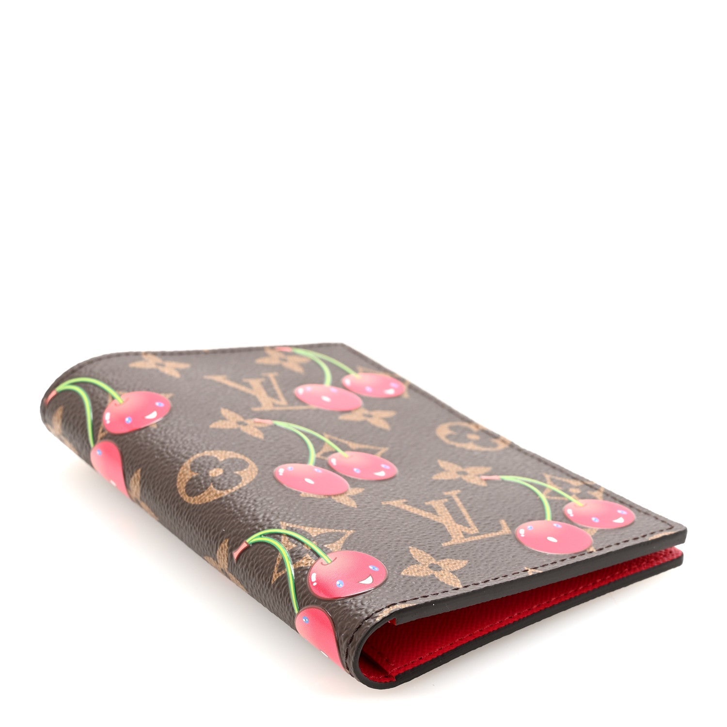 LV X TM Monogram Cerises Passport Cover