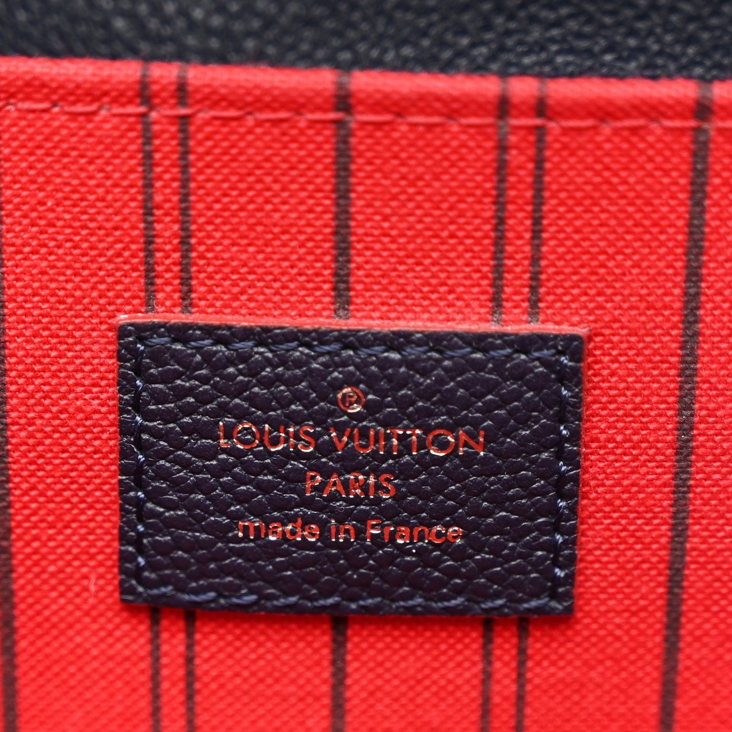 Empreinte Pochette Metis Marine Rouge