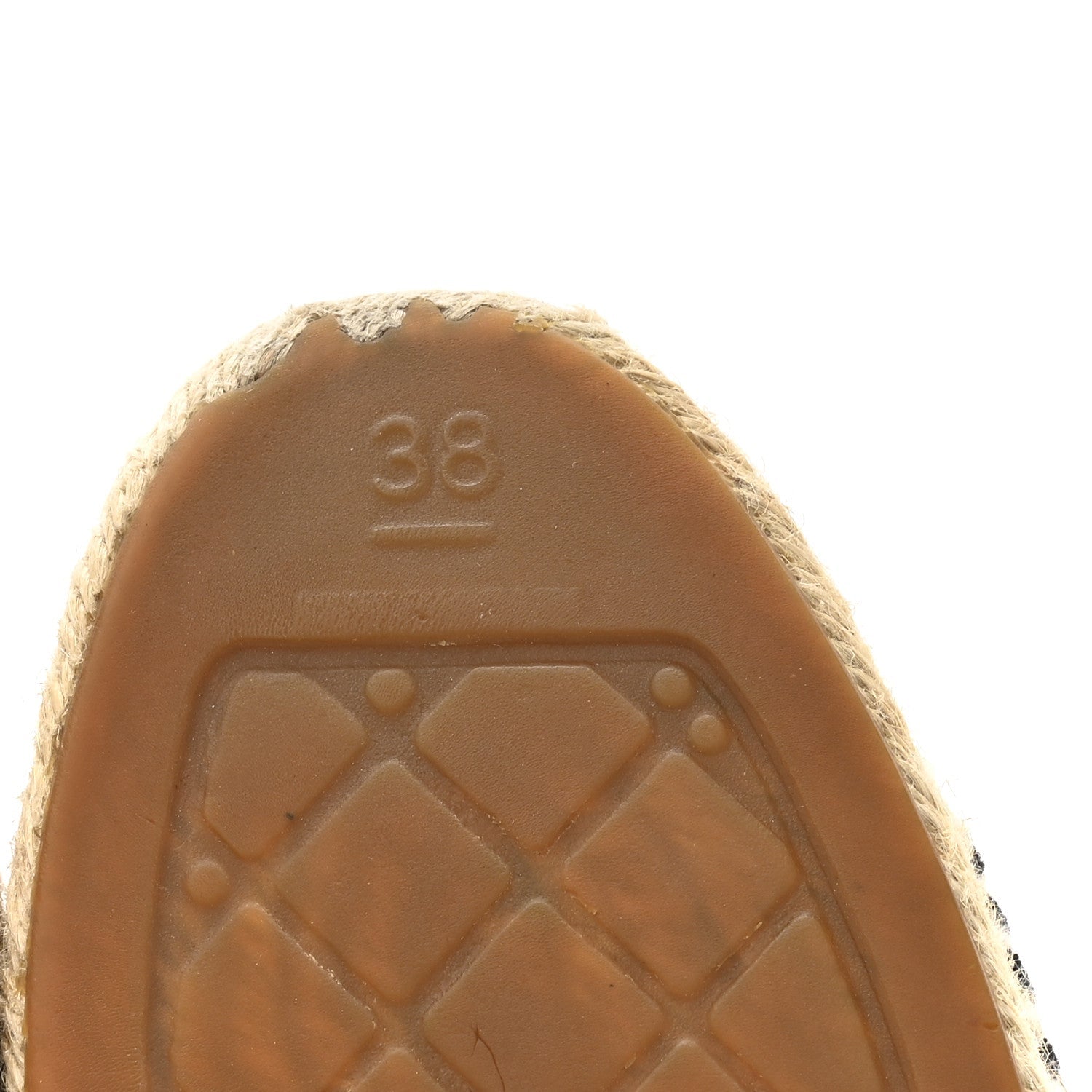 Velvet Grosgrain CC Espadrilles 38 Black