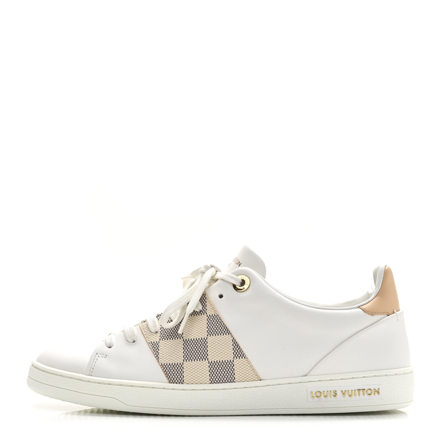Damier Azur Front Row Sneaker 39 White