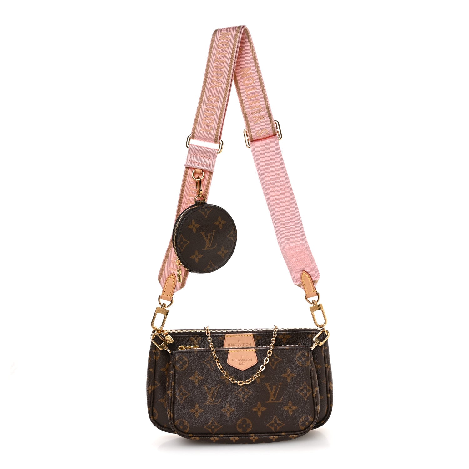Monogram Multi Pochette Accessories Rose Clair