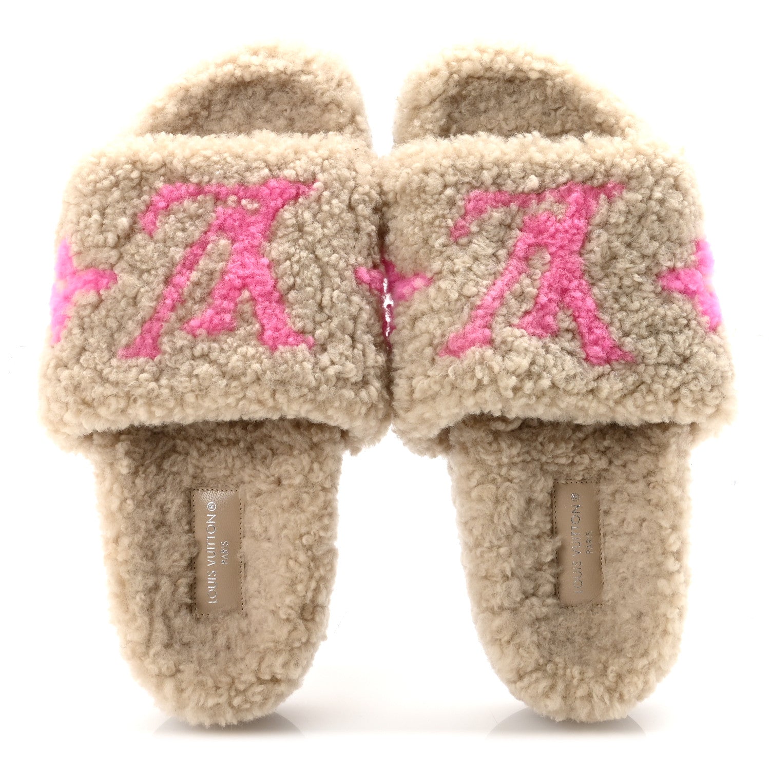 Shearling Paseo Flat Comfort Mule 36 Beige