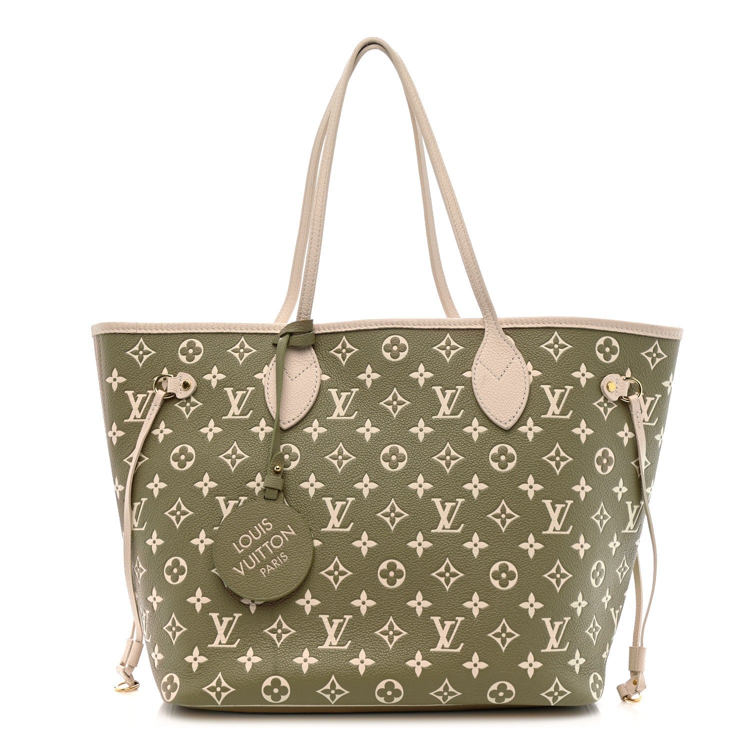 Empreinte Monogram Spring In The City Neverfull MM Kaki Beige Cream