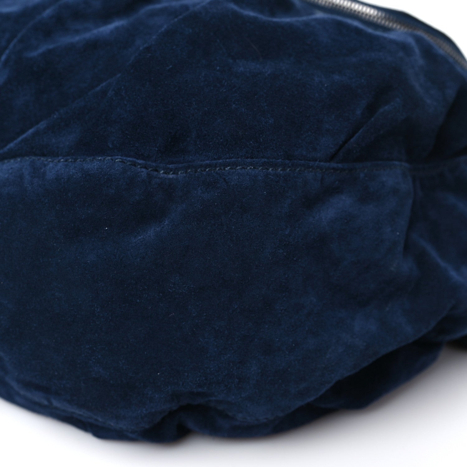 Suede Medium Icon Bit Shoulder Bag Blue