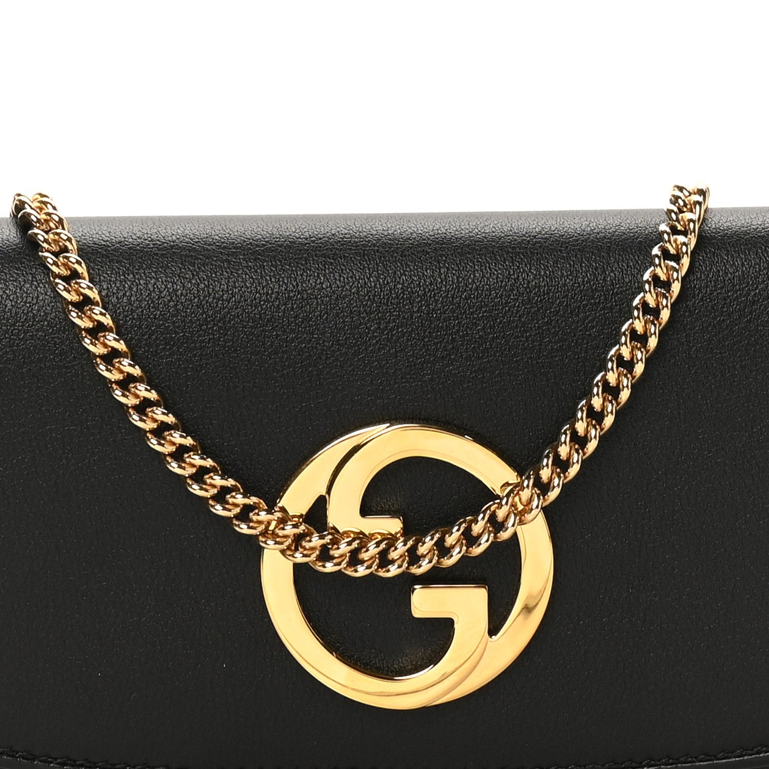 Roxy Calfskin Blondie Continental Chain Wallet Black