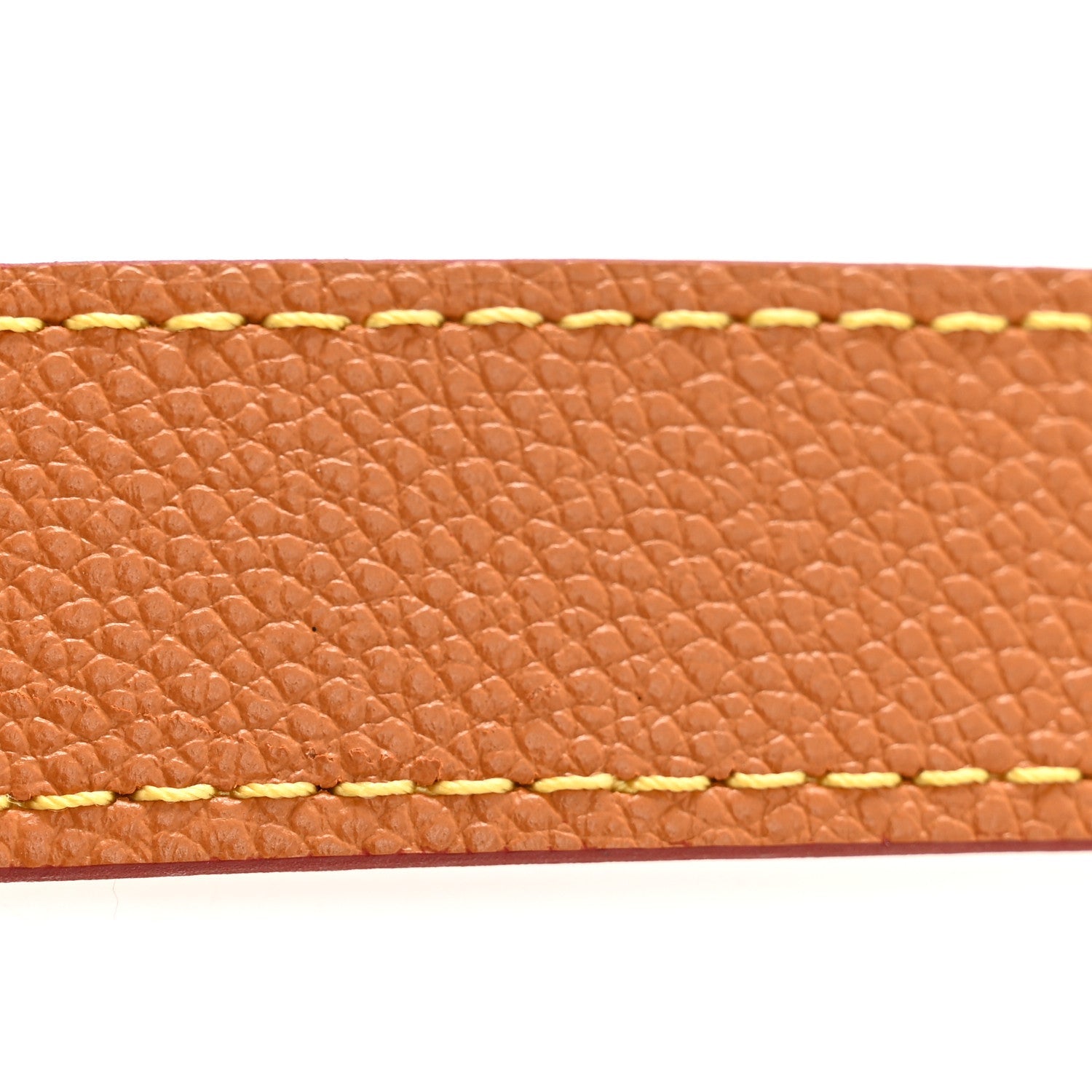 Grained Calfskin Marelle Strap Honey Miel