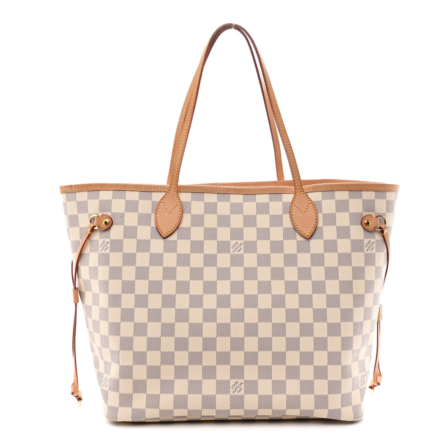 Damier Azur Neo Neverfull MM Rose Ballerine