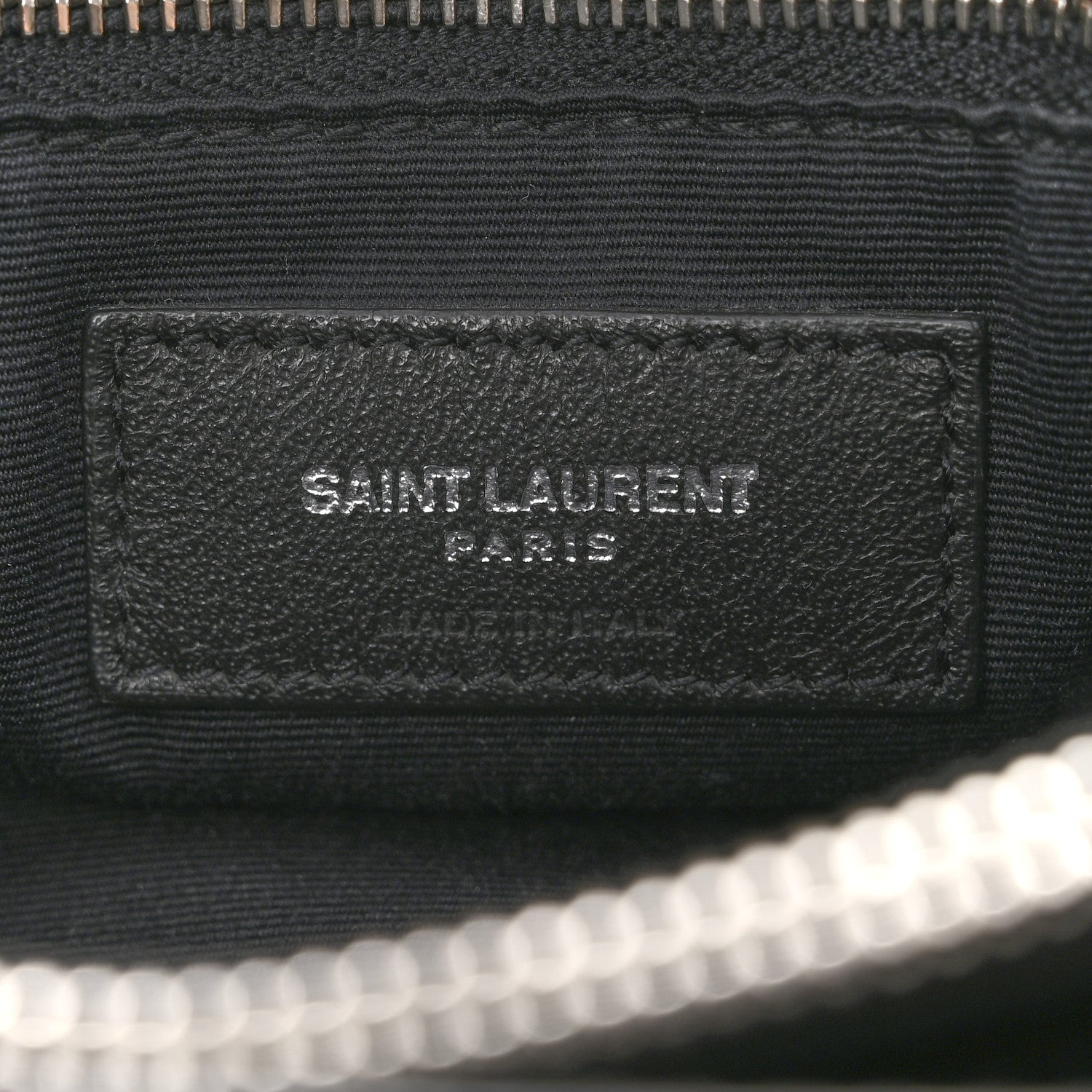 Calfskin Y Quilted Monogram Medium Loulou Chain Satchel Black